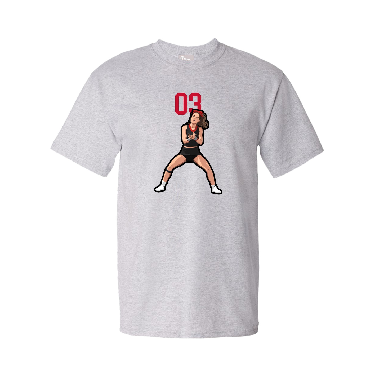 Youth Tee — Number Top in Grey