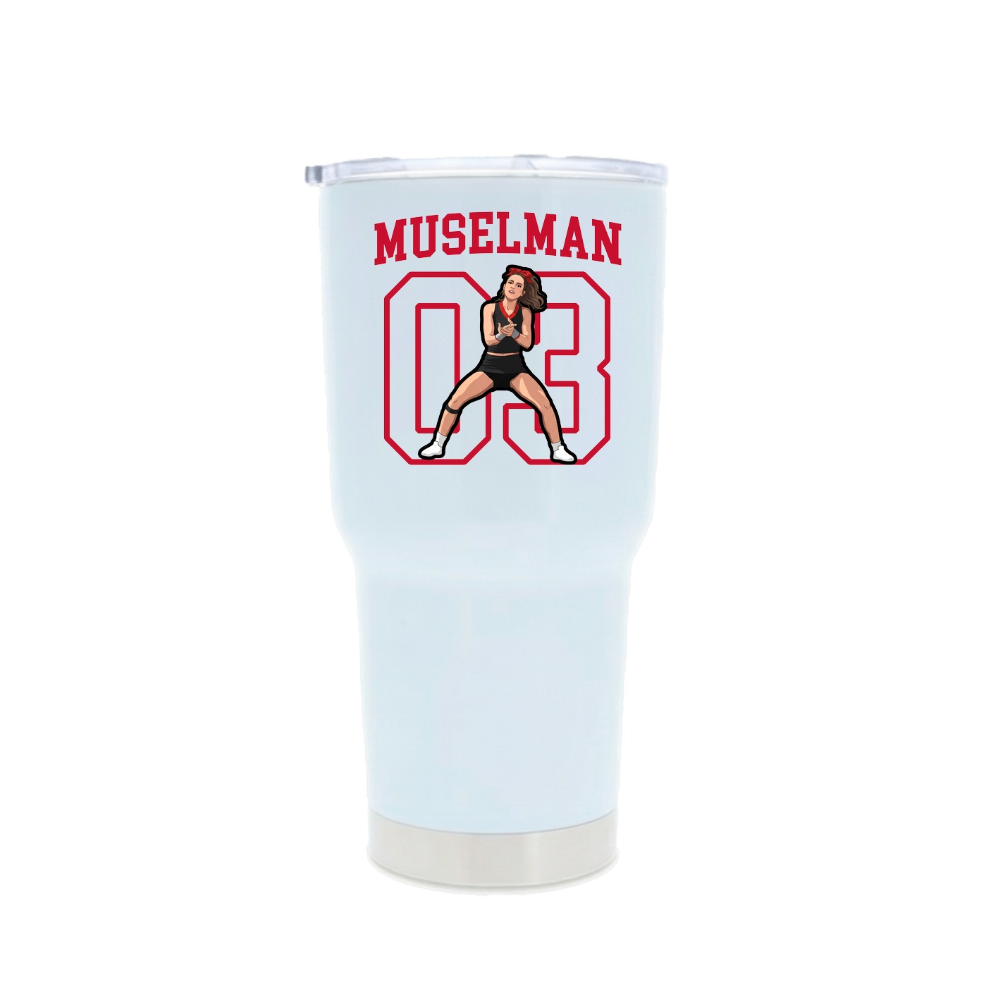 30oz Stainless Steel Tumbler — Shirsey in White