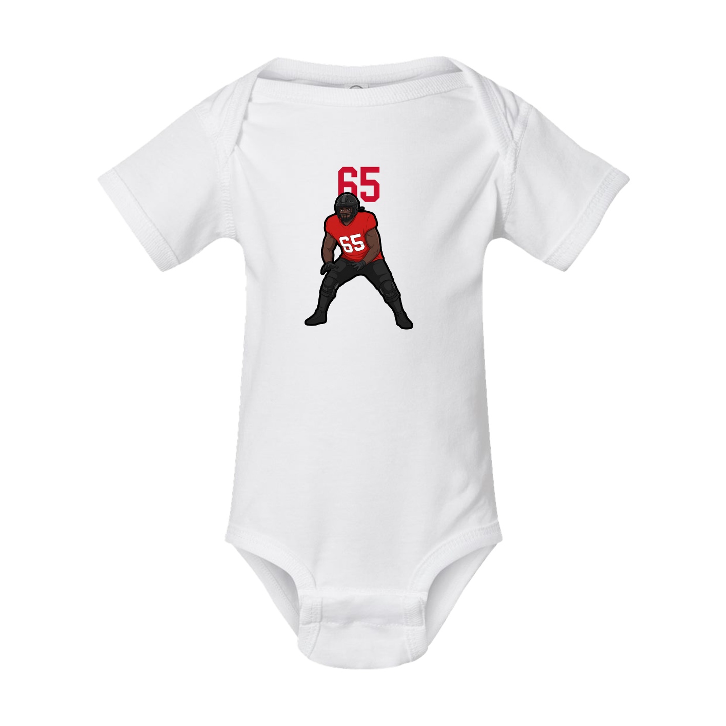 Baby Onesie — Number Top in White