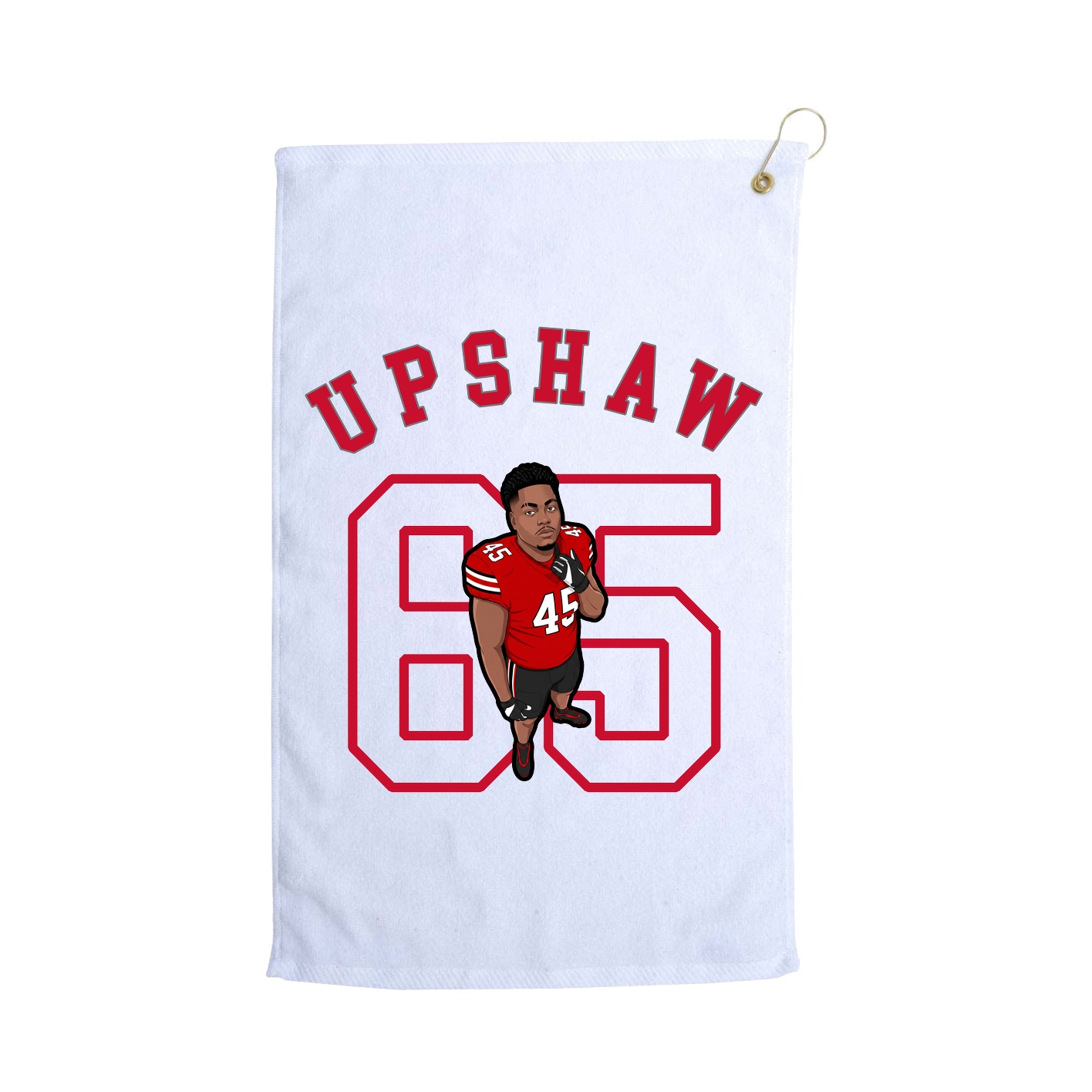 Golf Towel — Shirsey Arch in White