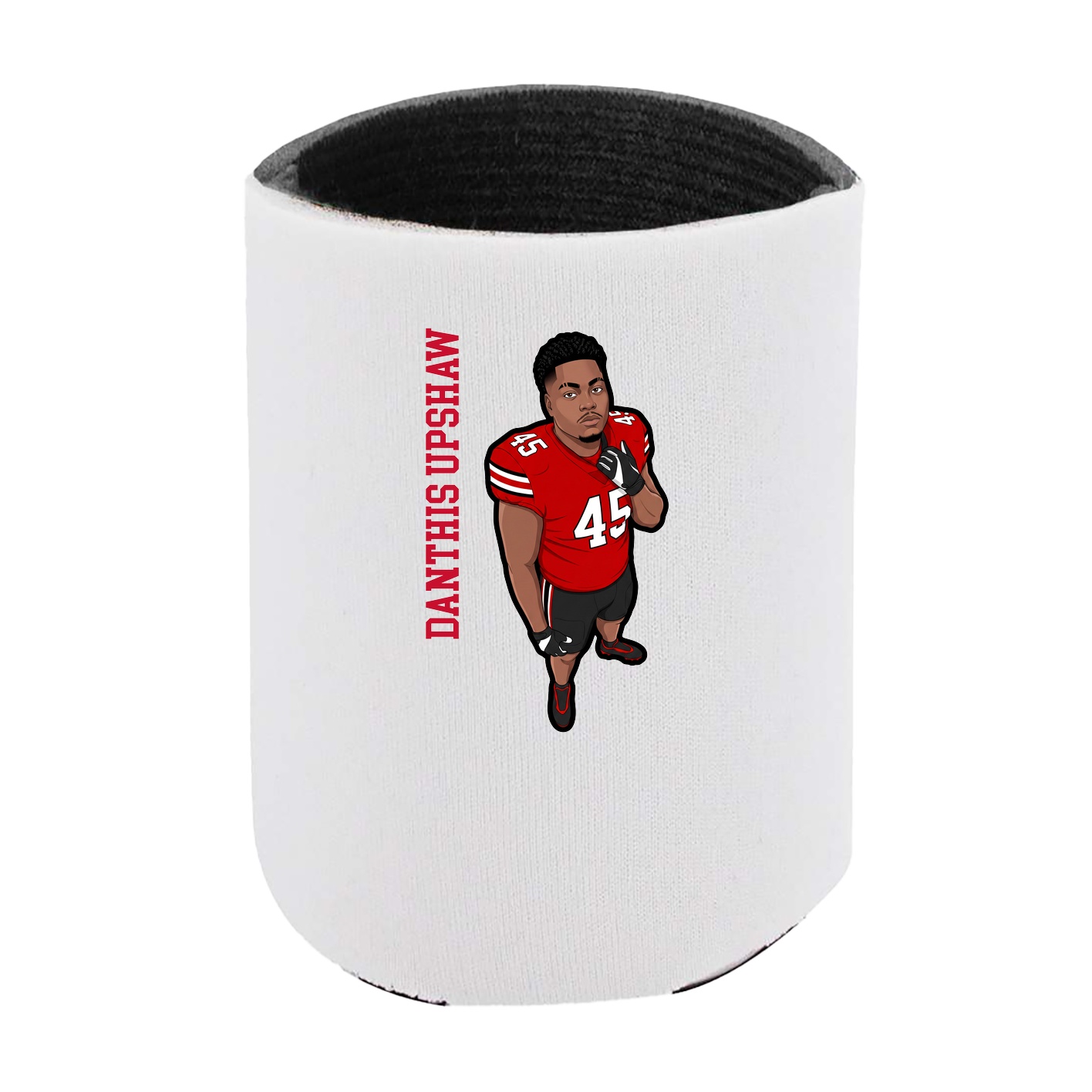 Can Holder — Name Vertical in White
