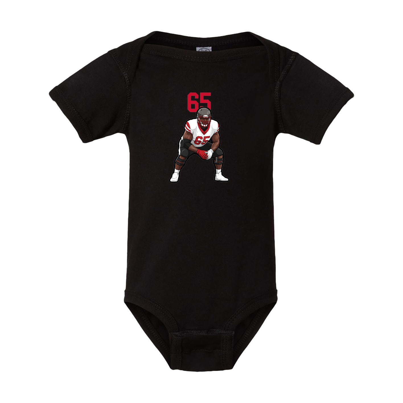 Baby Onesie — Number Top in Black