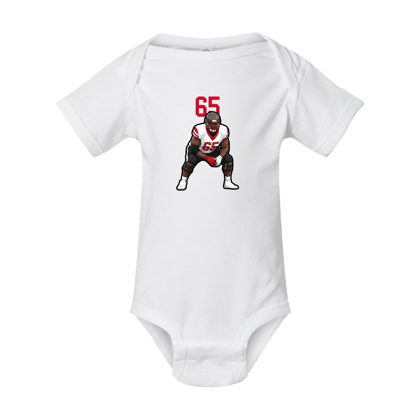 Baby Onesie — Number Top in White