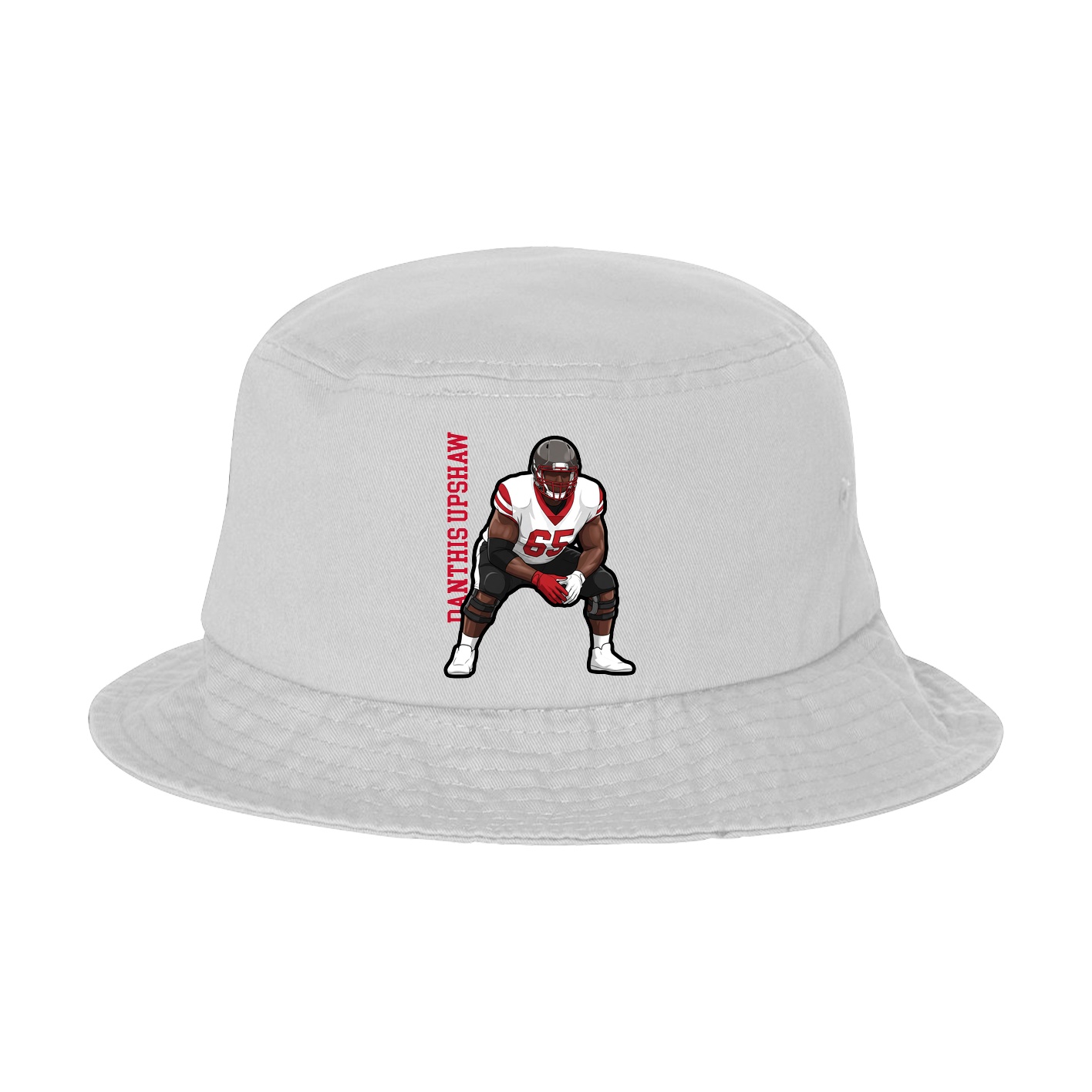 Bucket Cap — Name Vertical in White