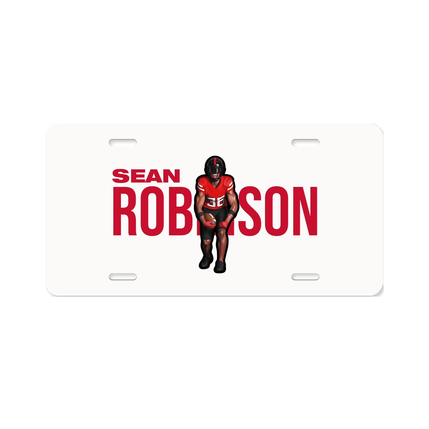 License Plate — Player Name in Classic