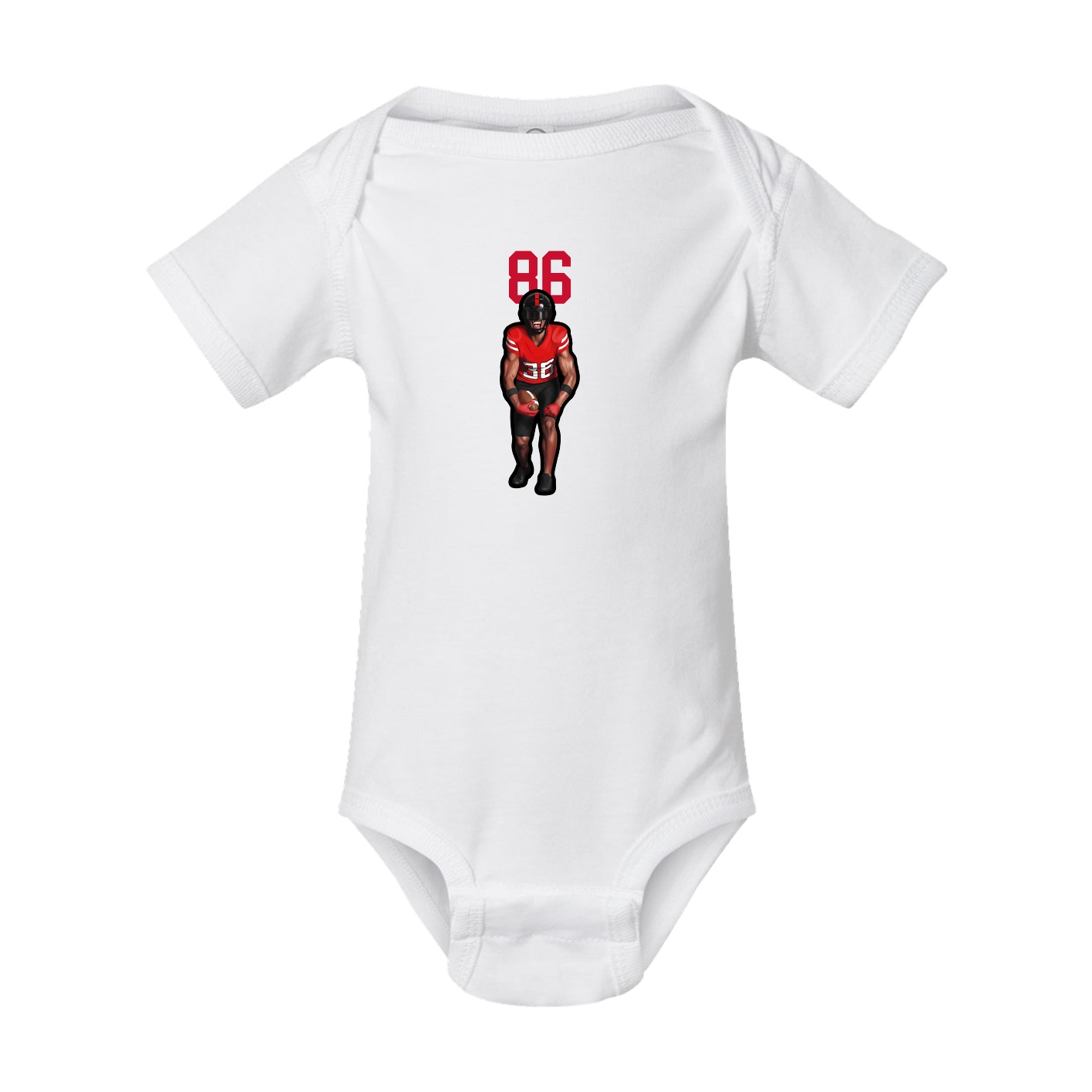 Baby Onesie — Number Top in White