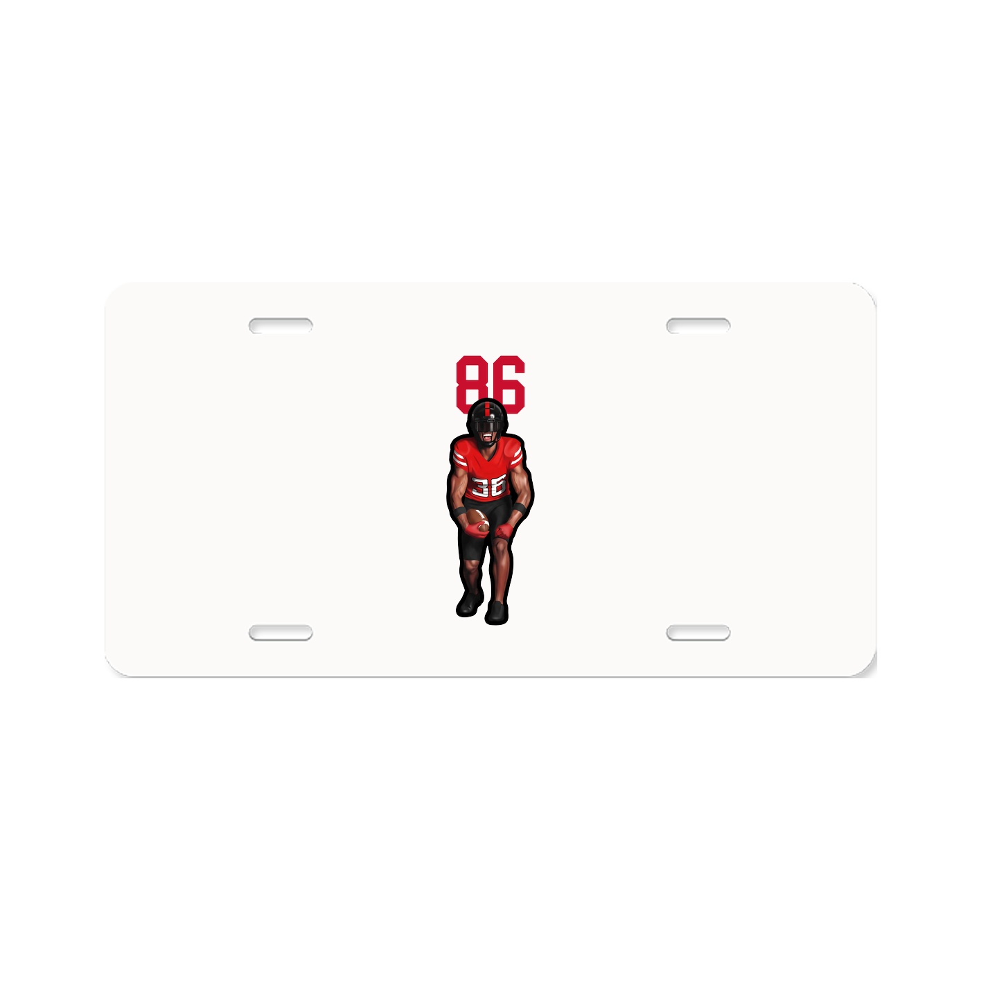 License Plate — Number Top in Classic