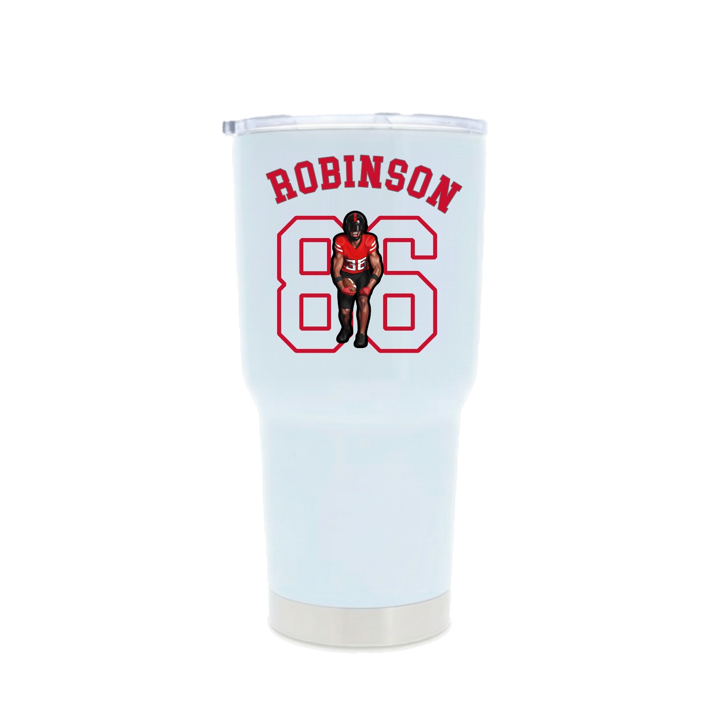 30oz Stainless Steel Tumbler — Shirsey Arch in White