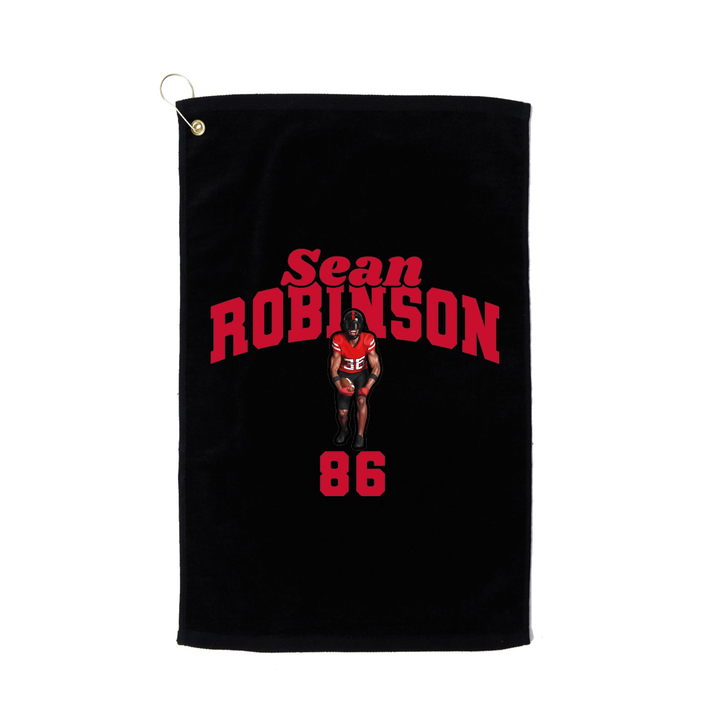 Golf Towel — Signature Arch in Black