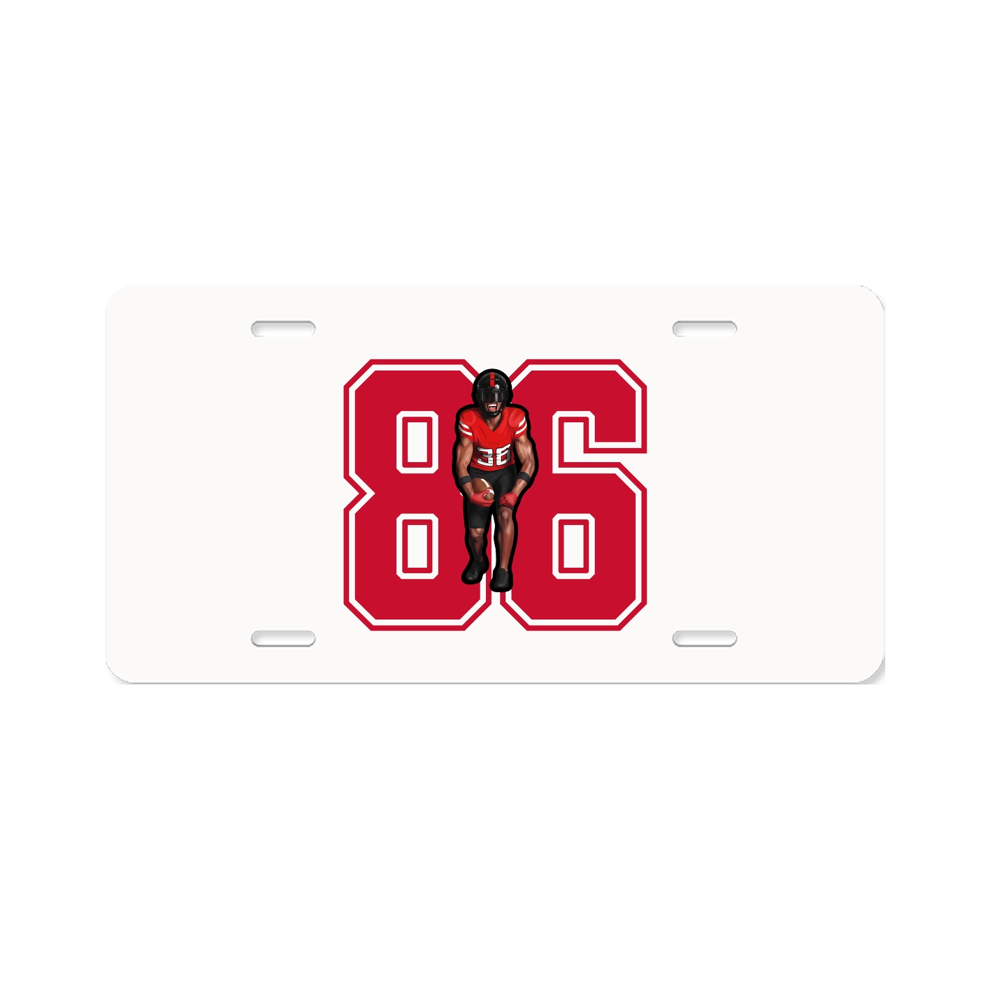 License Plate — Number in Classic