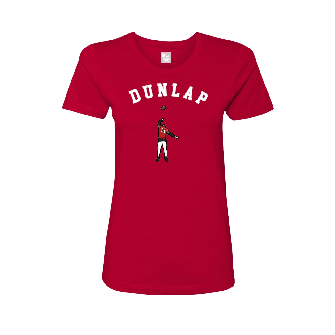 Fitted Women's Tee — Shirsey Arch in Red
