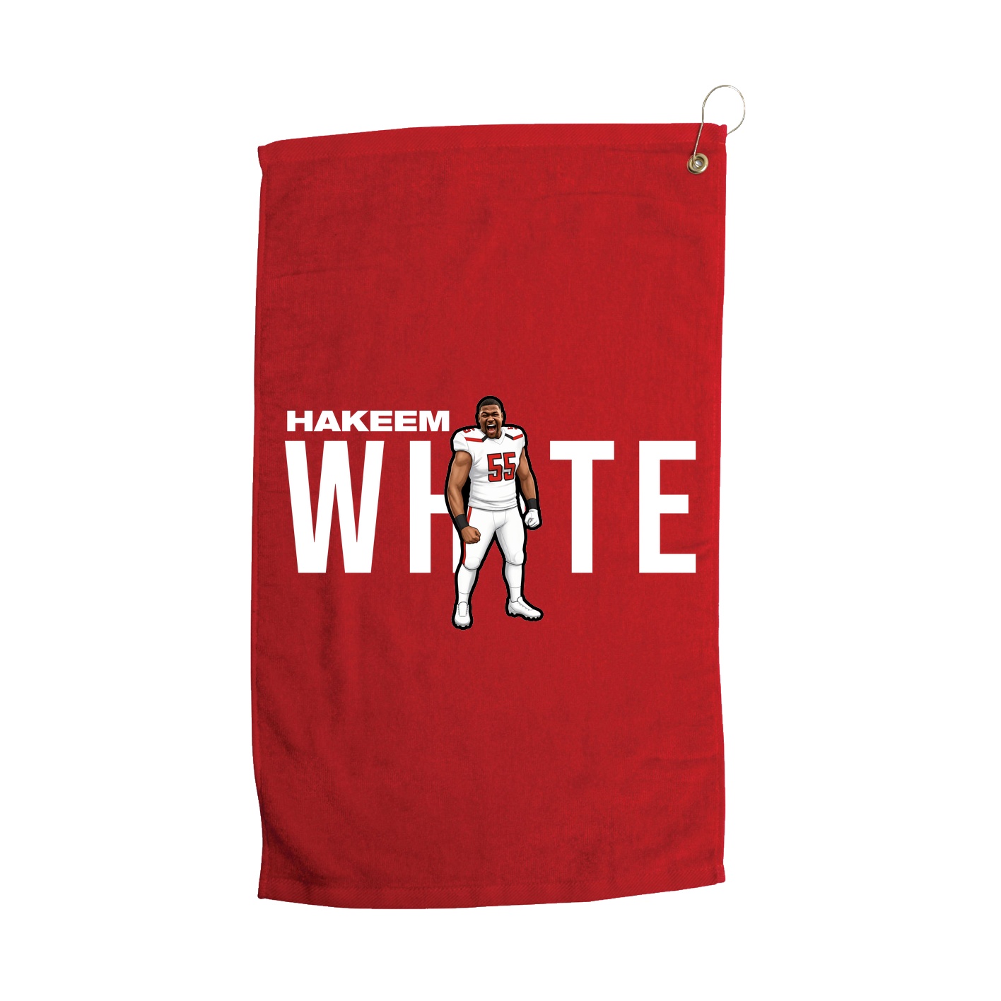 Golf Towel — Player Name in Red