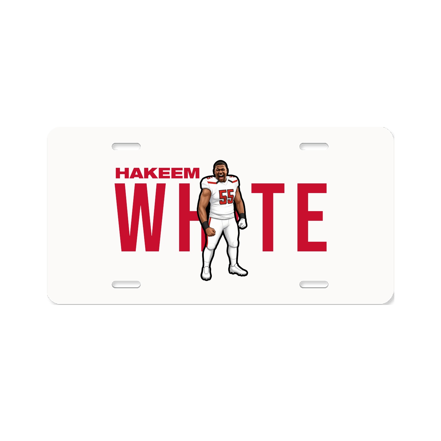 License Plate — Player Name in Classic
