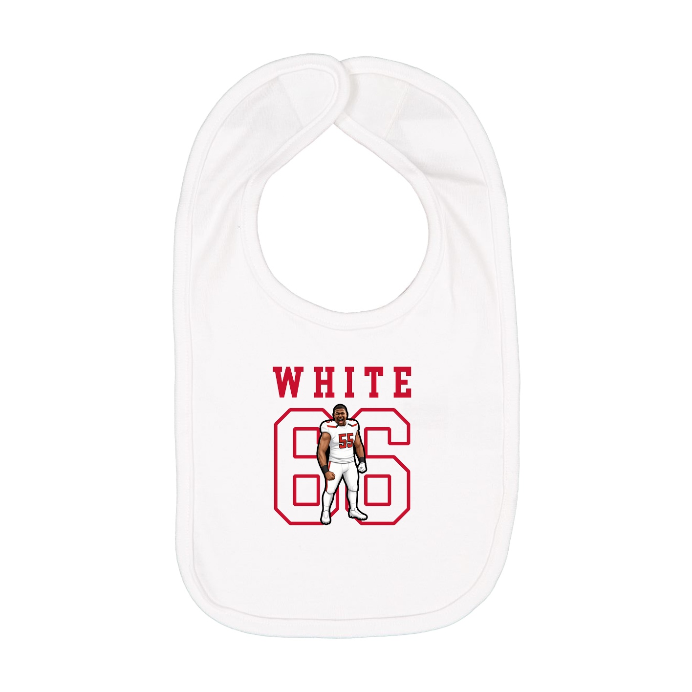 Infant Bib — Shirsey in White