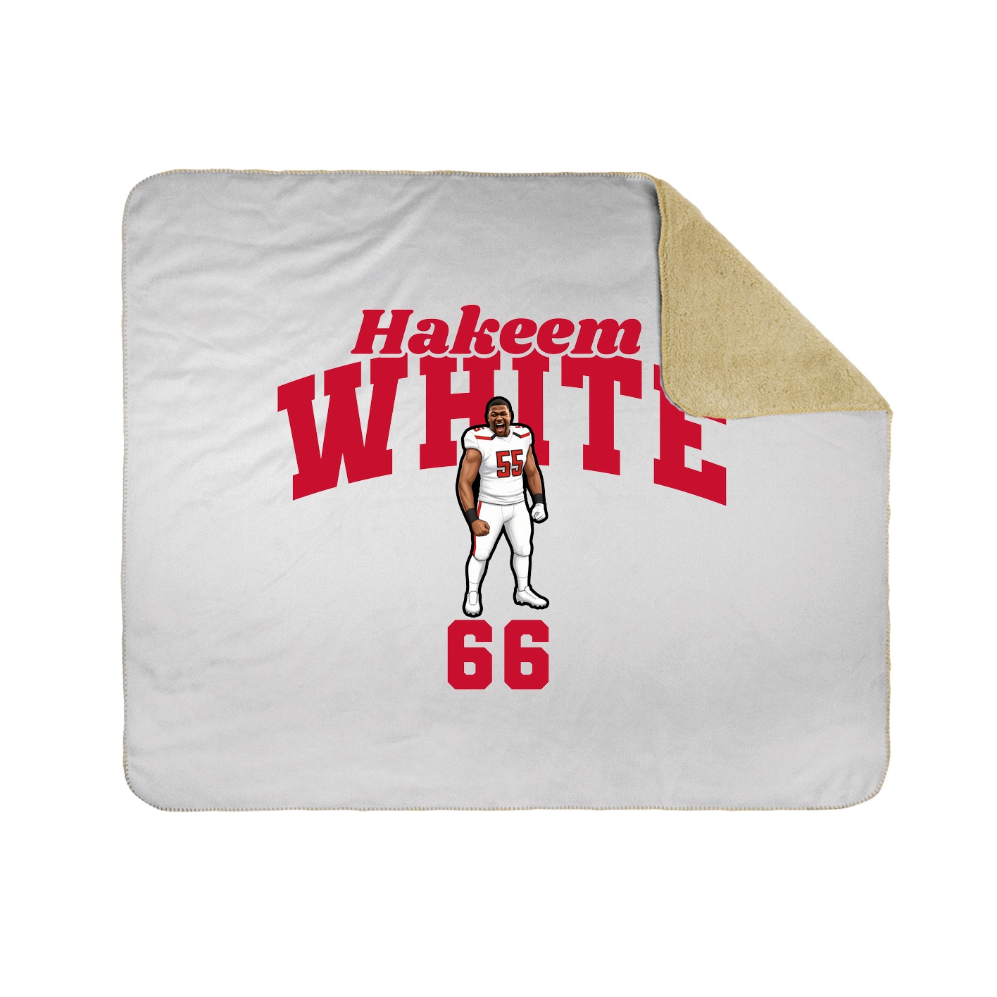 Throw Blanket — Signature Arch in White