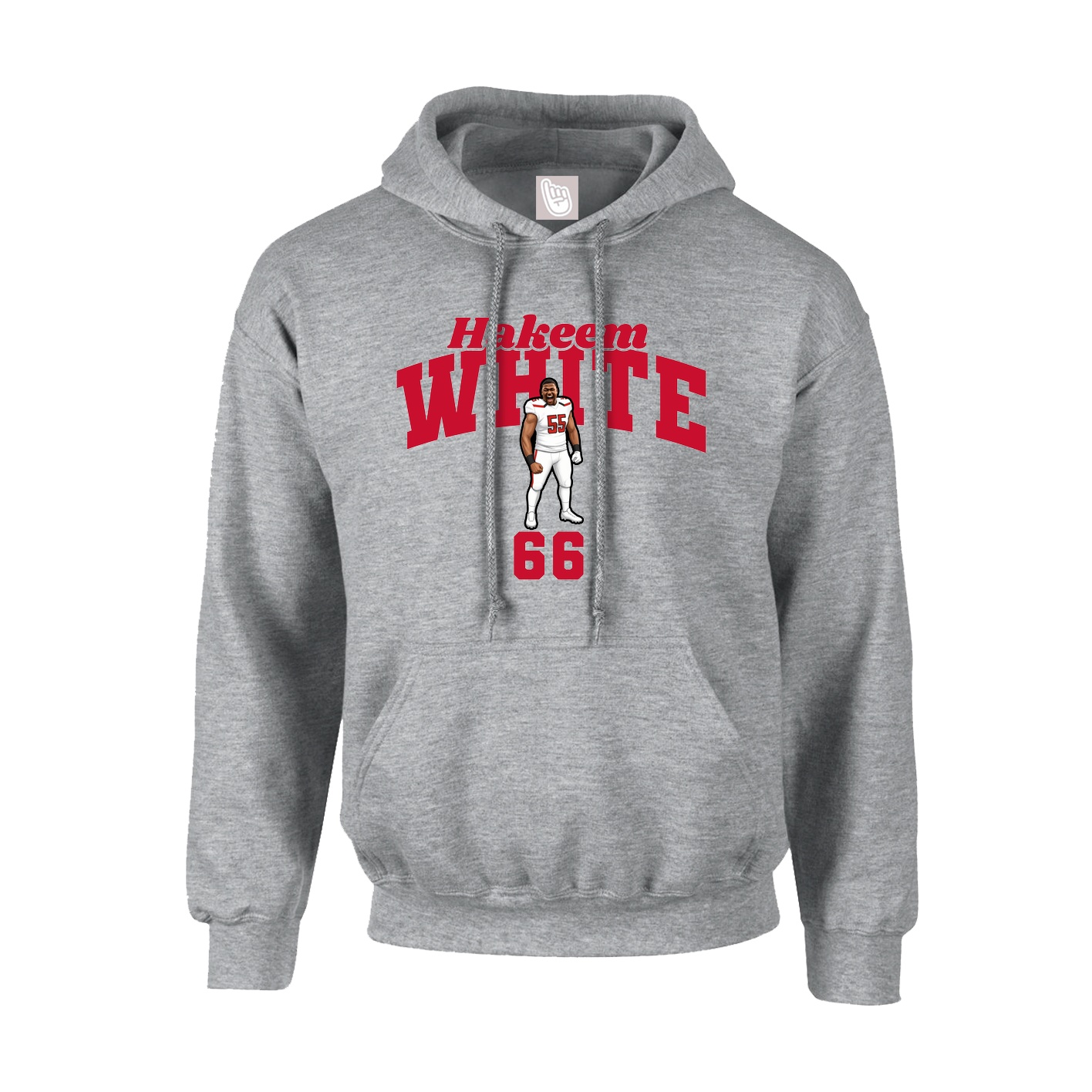 Hoodie — Signature Arch in Grey