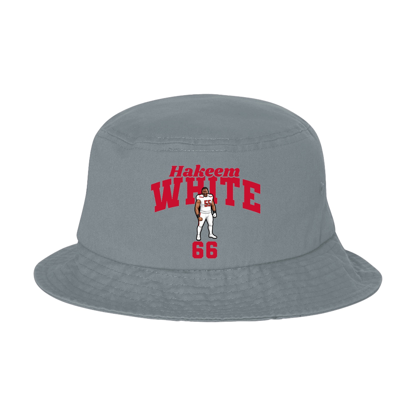 Bucket Cap — Signature Arch in Grey
