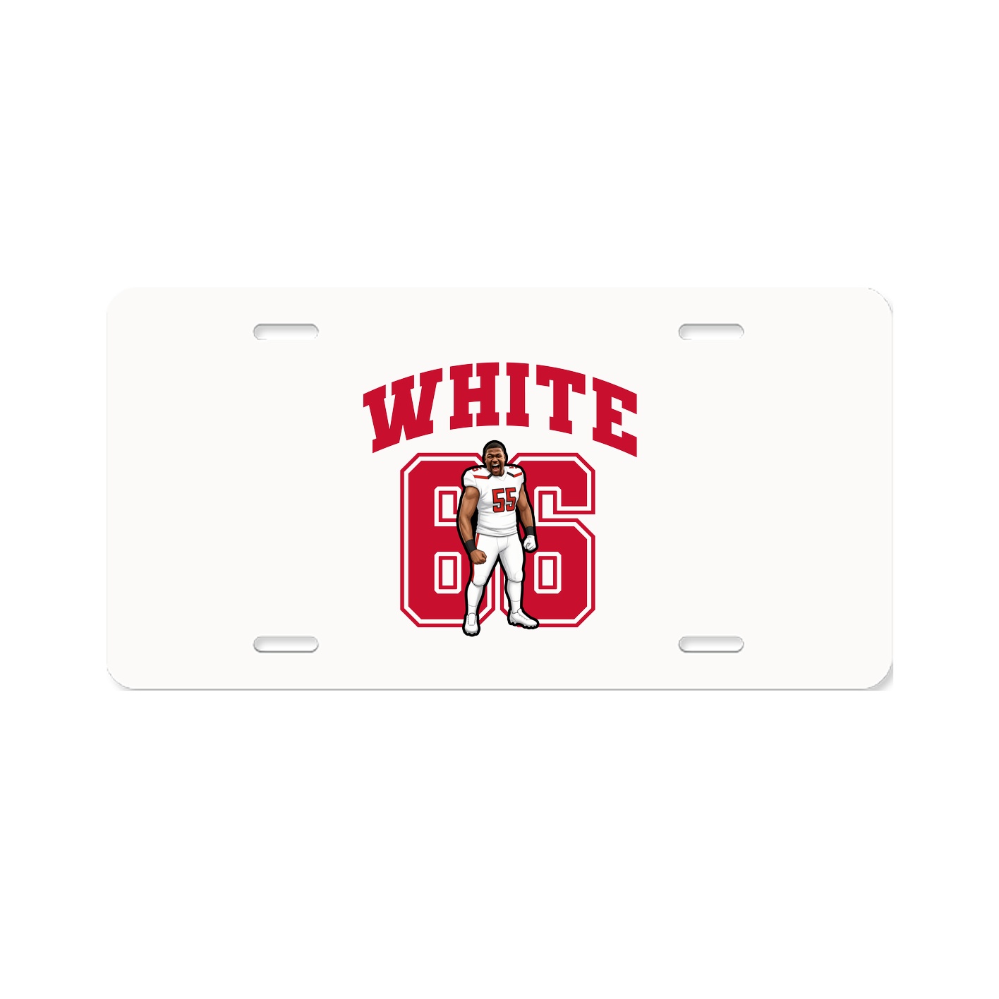 License Plate — Number in Classic