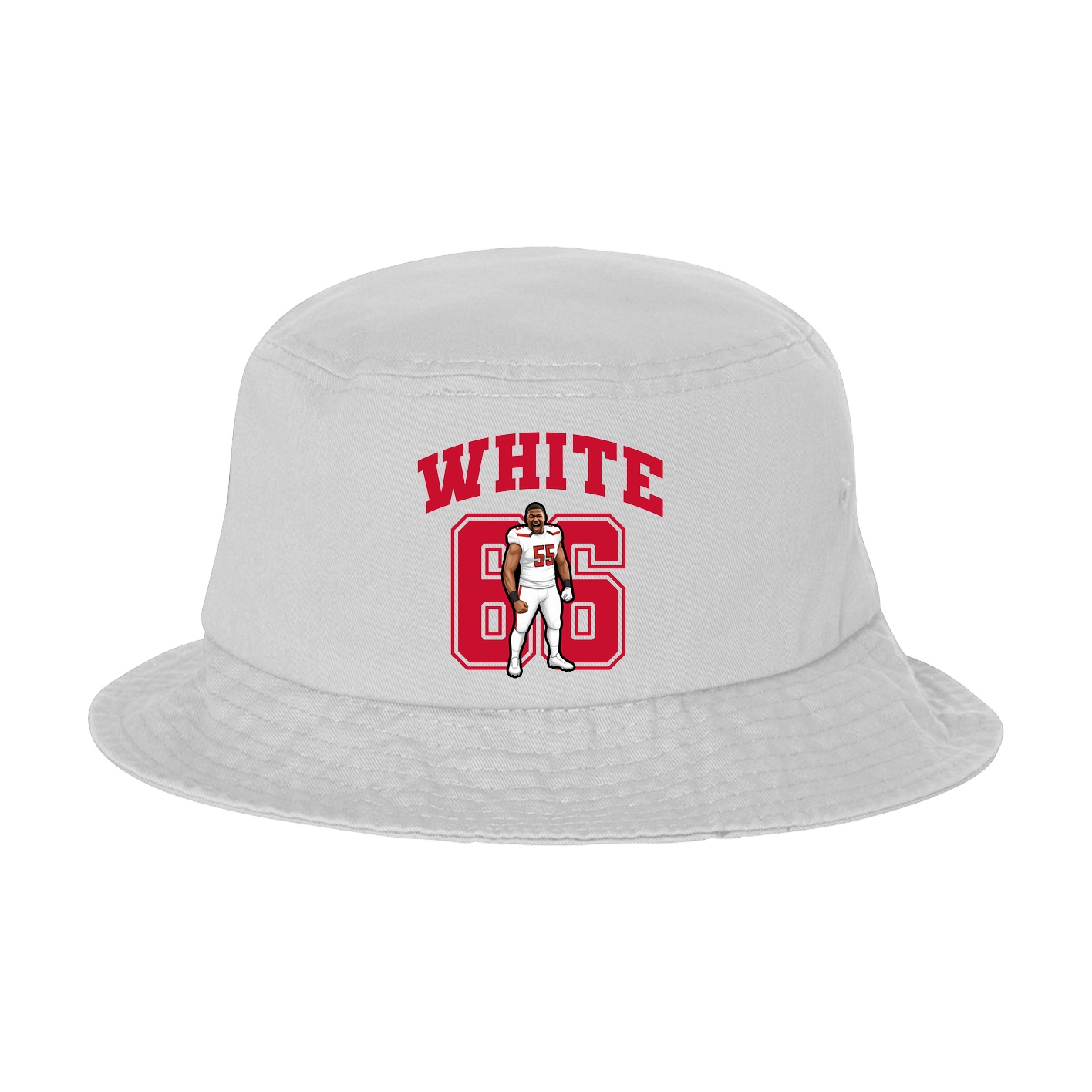 Bucket Cap — Number in White
