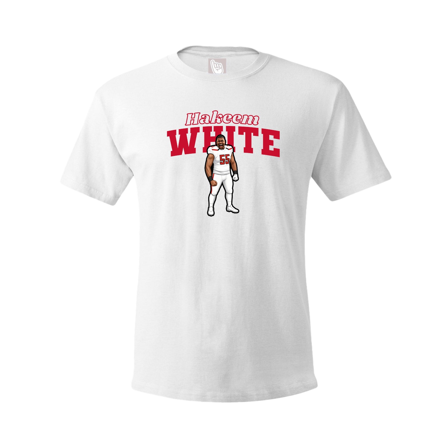 Youth Tee — Name Arch in White
