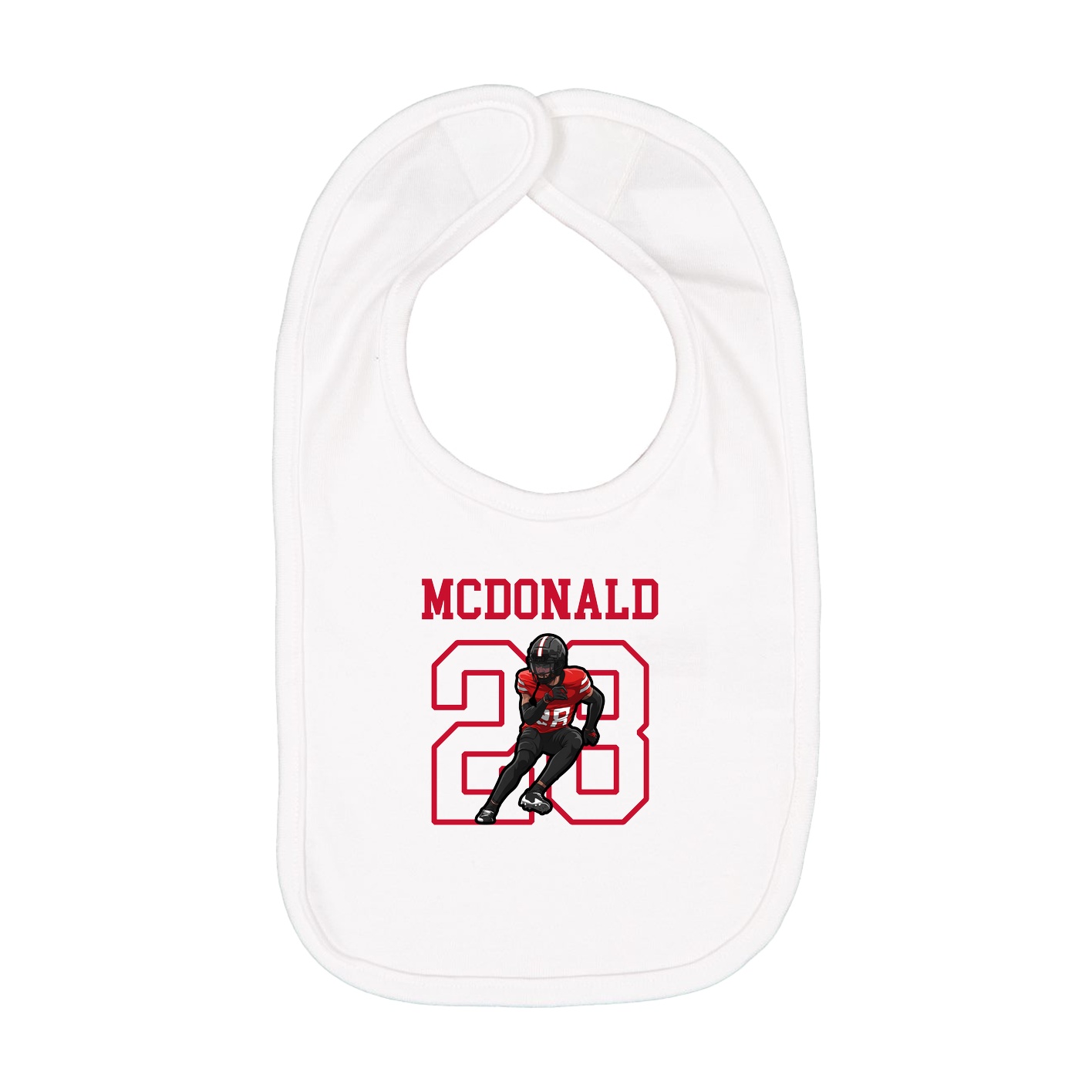 Infant Bib — Shirsey in White