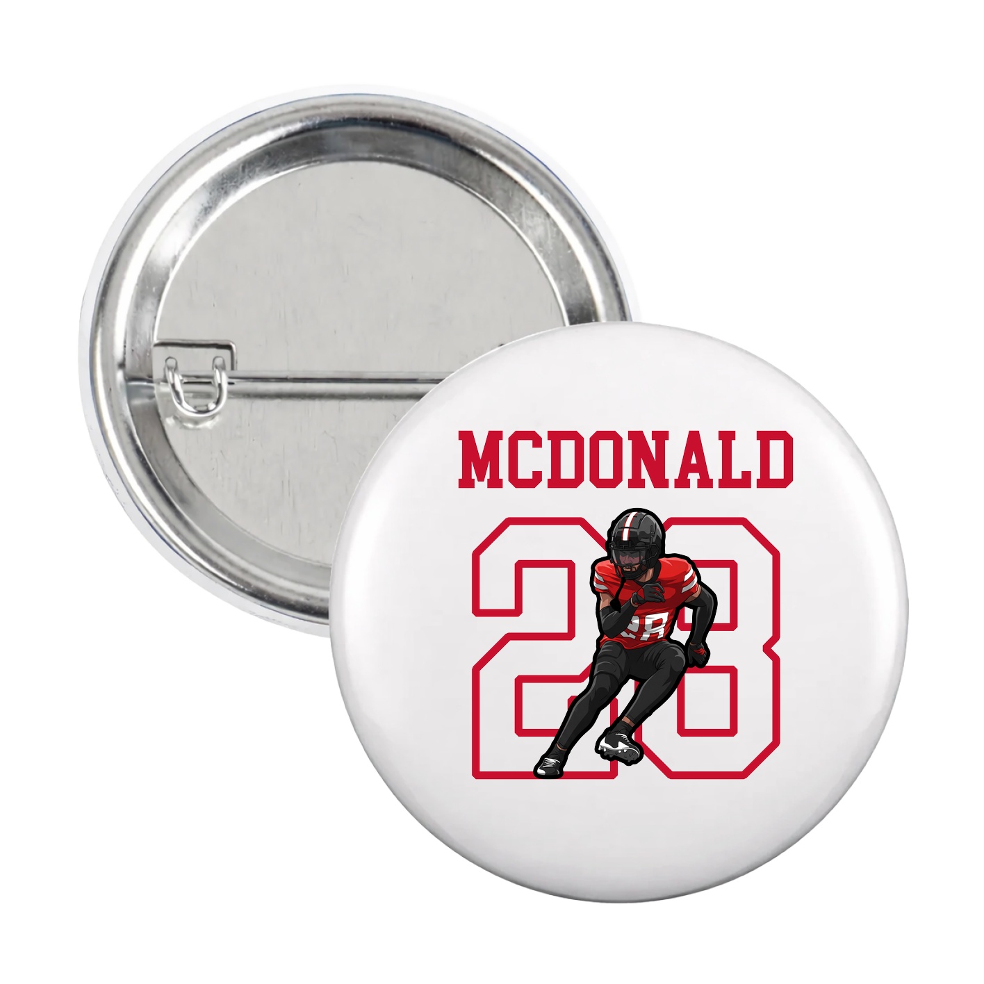 Game Day Button — Shirsey in White
