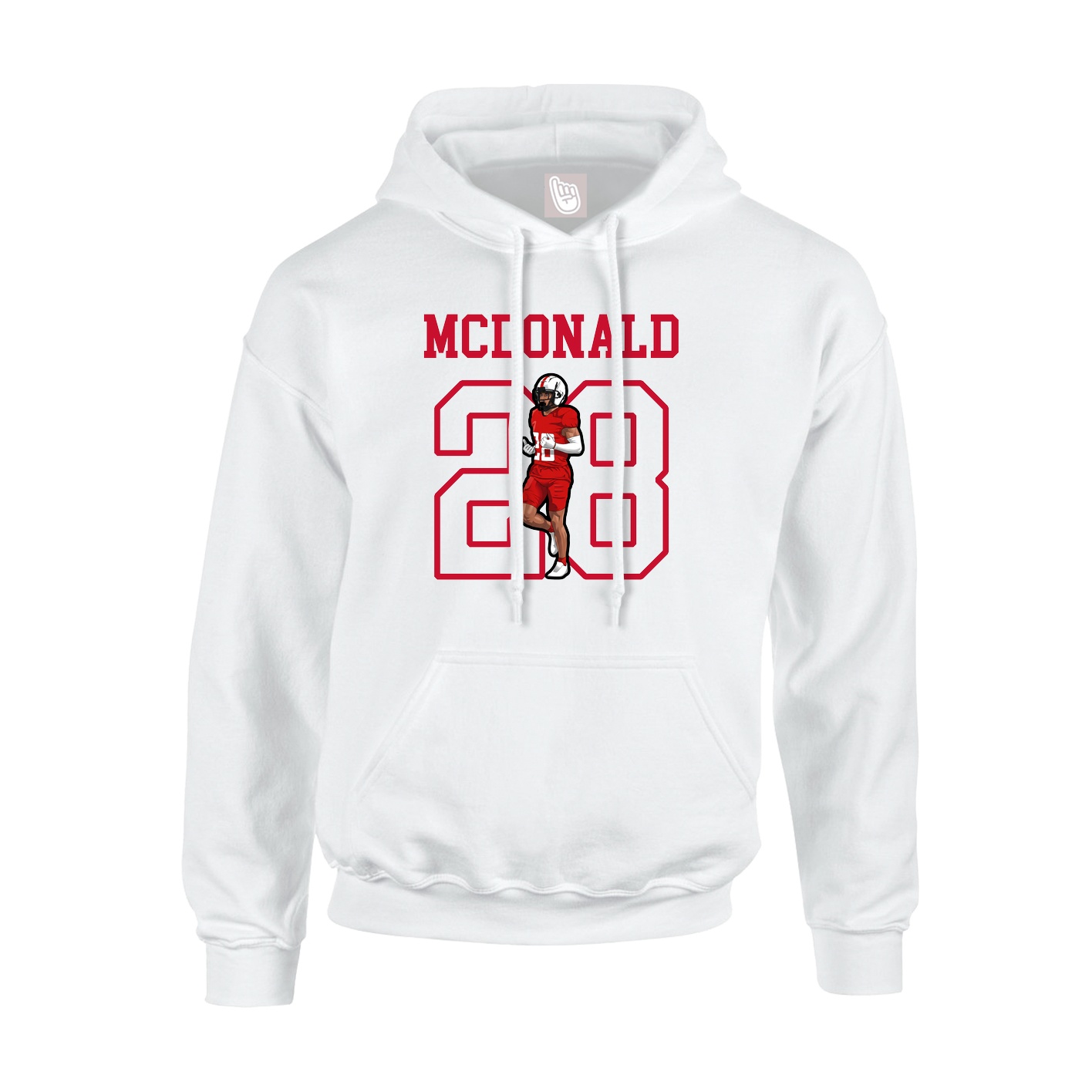 Hoodie — Shirsey in White