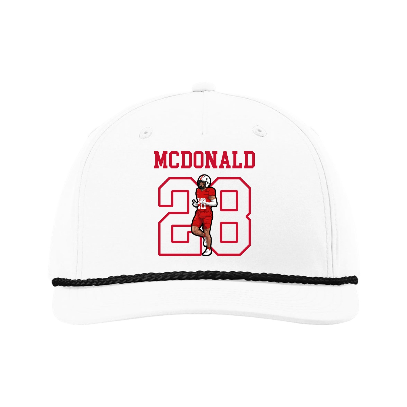 Five-Panel Classic Rope Cap — Shirsey in White