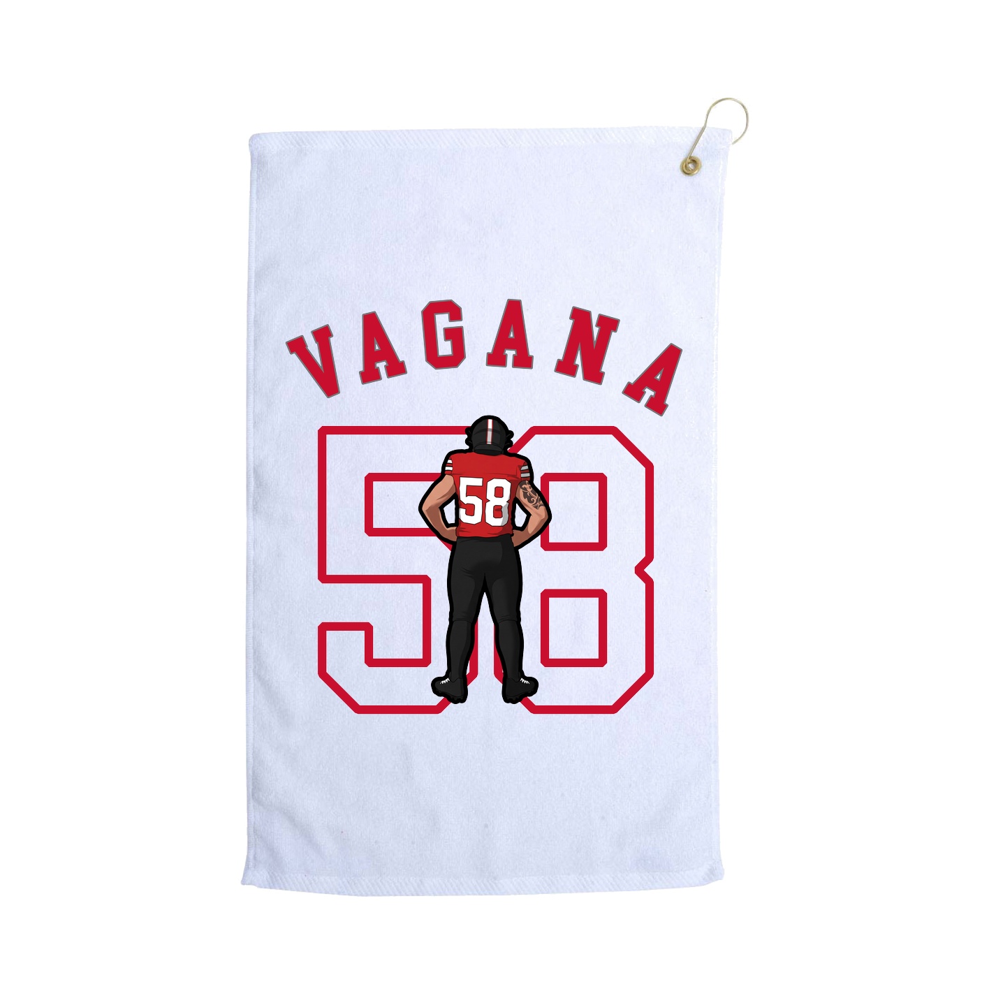 Golf Towel — Shirsey Arch in White