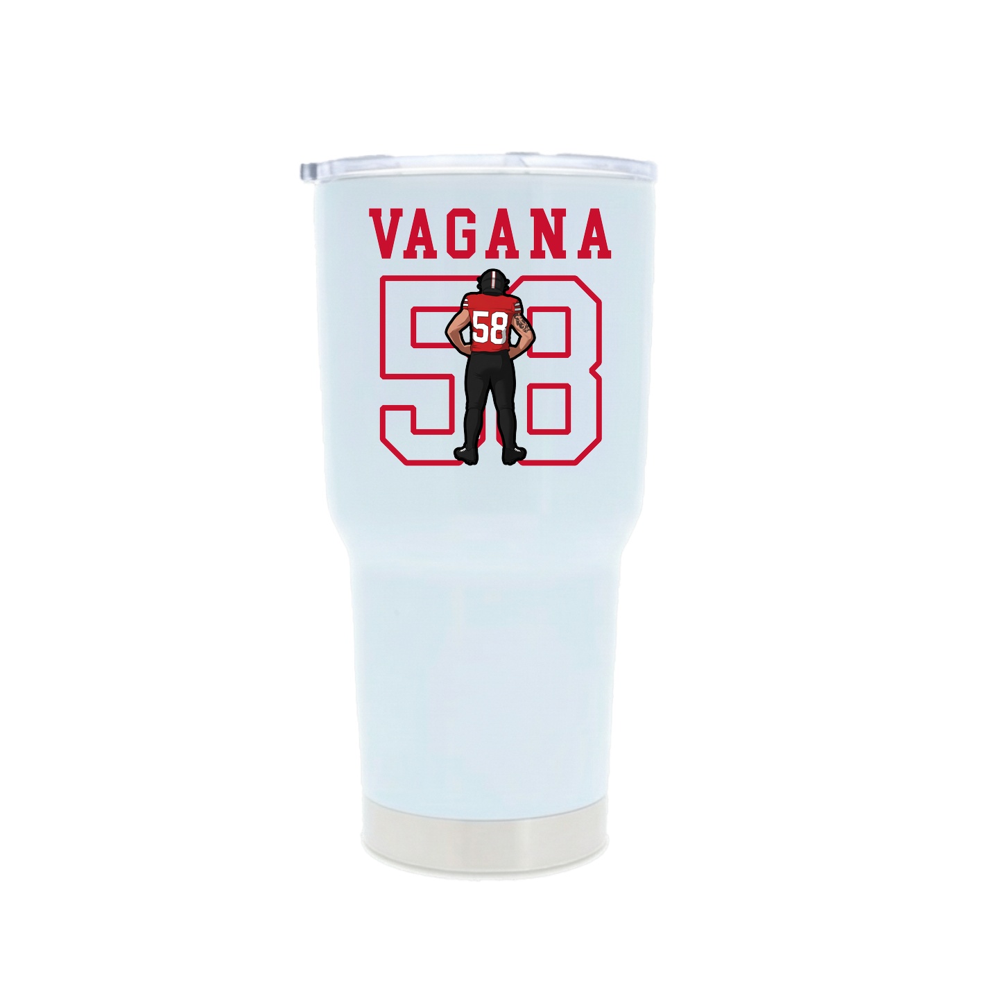 30oz Stainless Steel Tumbler — Shirsey in White