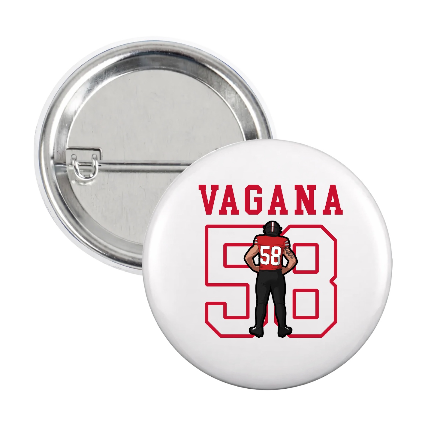 Game Day Button — Shirsey in White