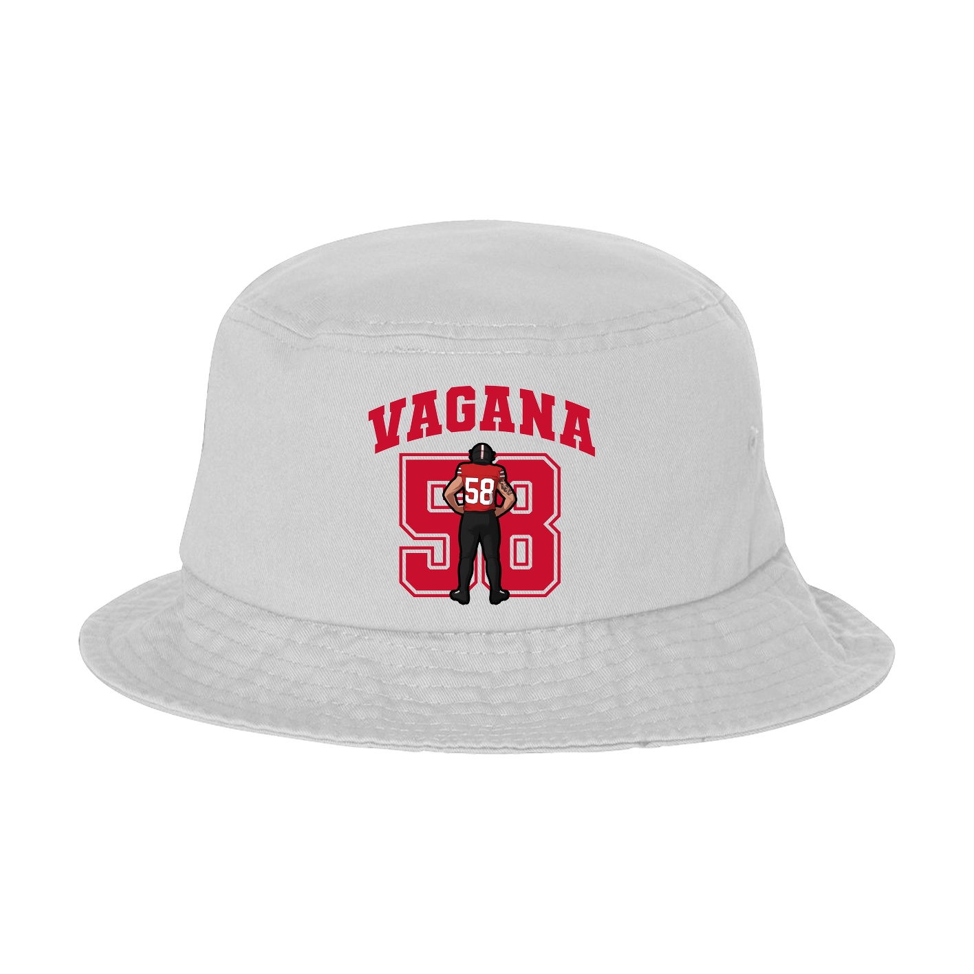 Bucket Cap — Number in White