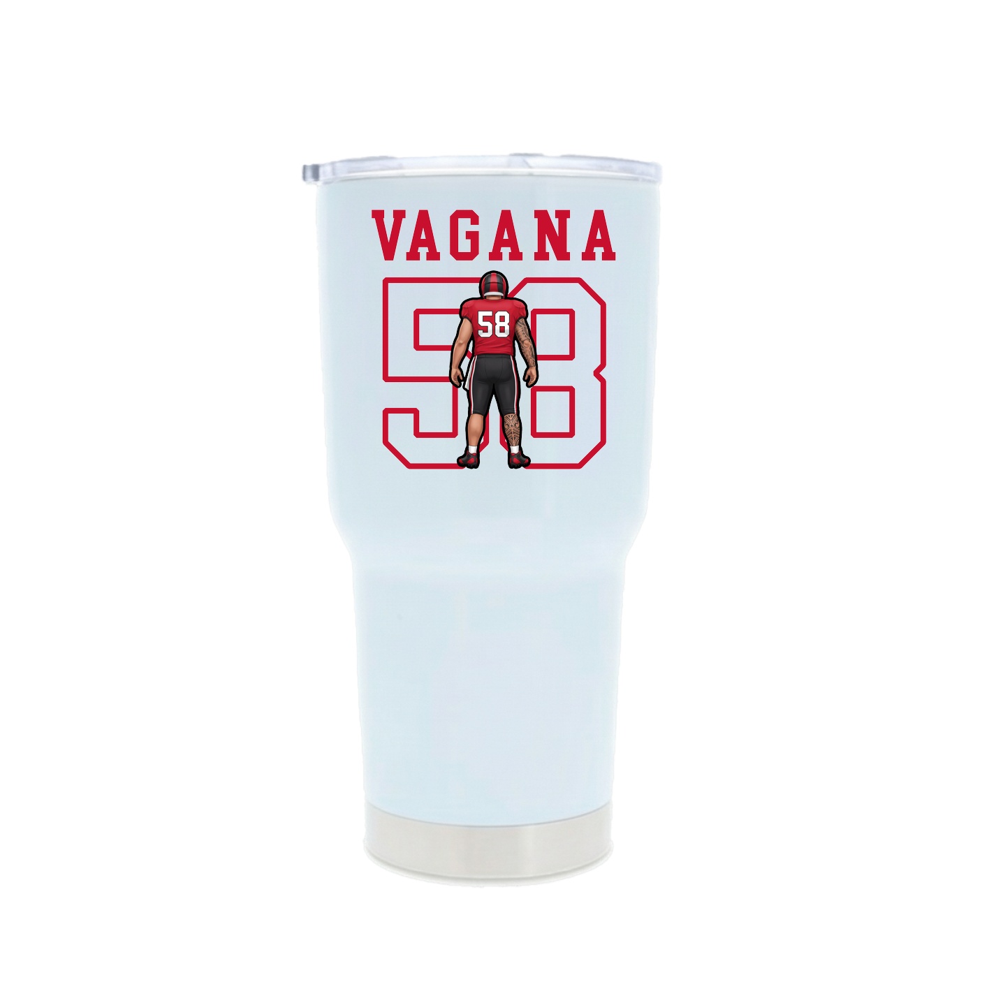 30oz Stainless Steel Tumbler — Shirsey in White