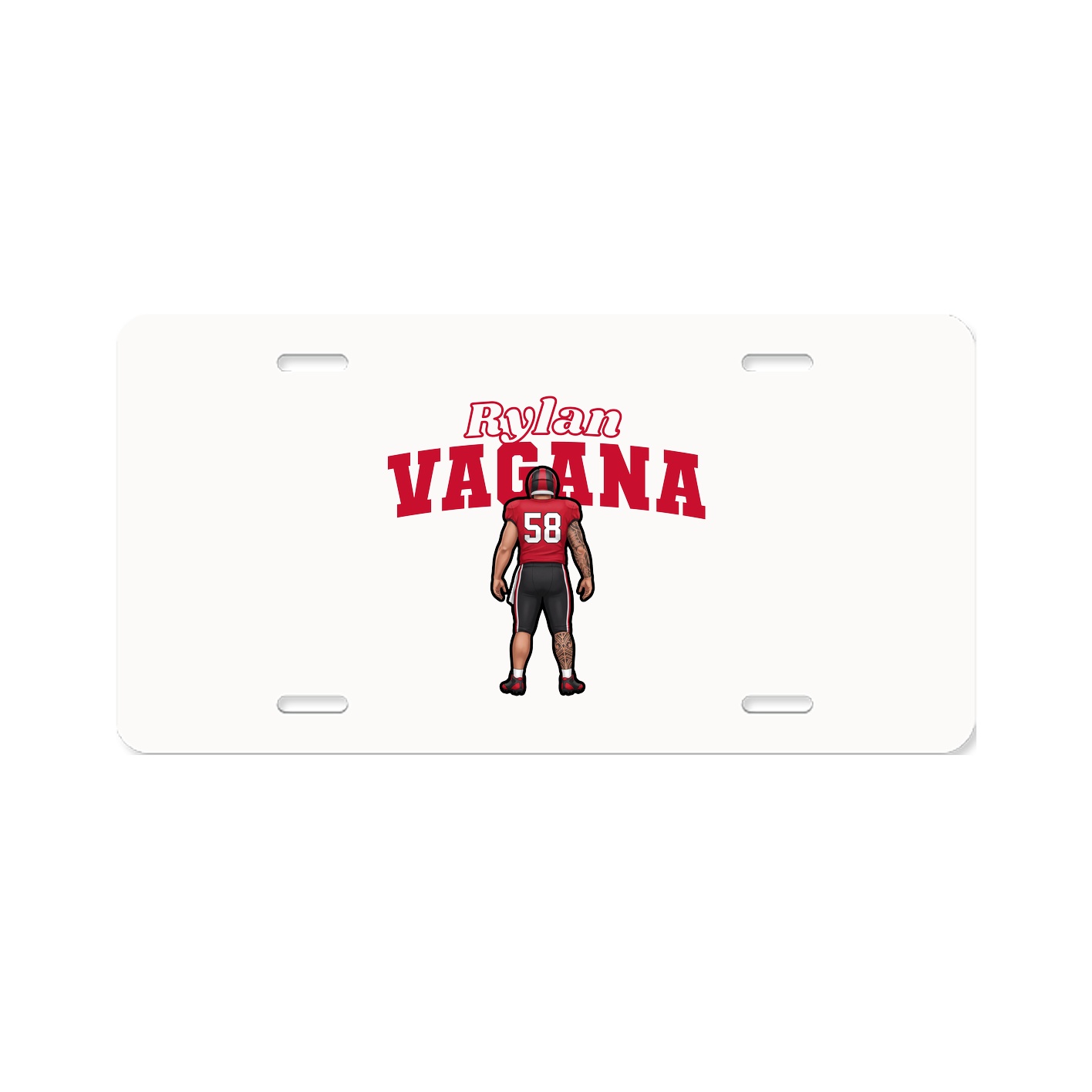 License Plate — Name Arch in Classic