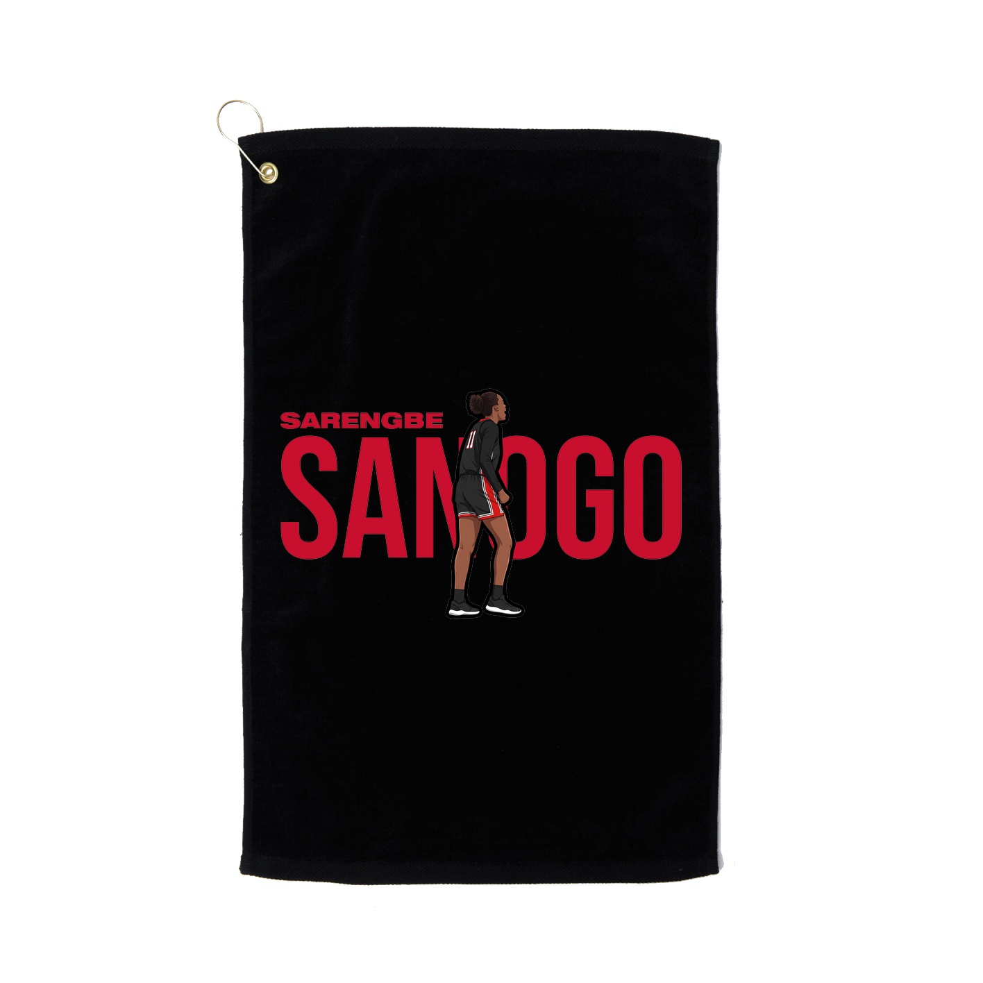 Golf Towel — Player Name in Black