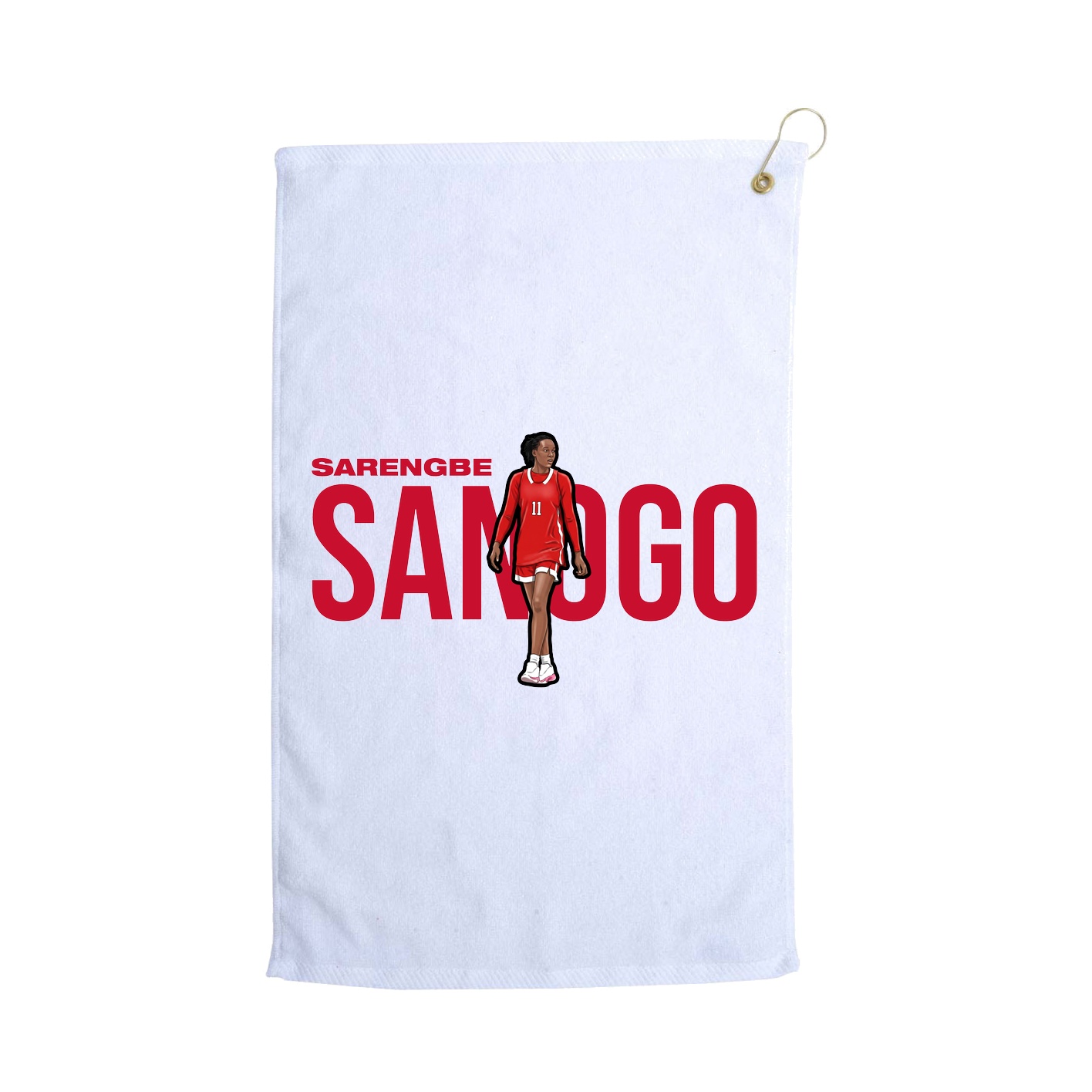 Golf Towel — Player Name in White