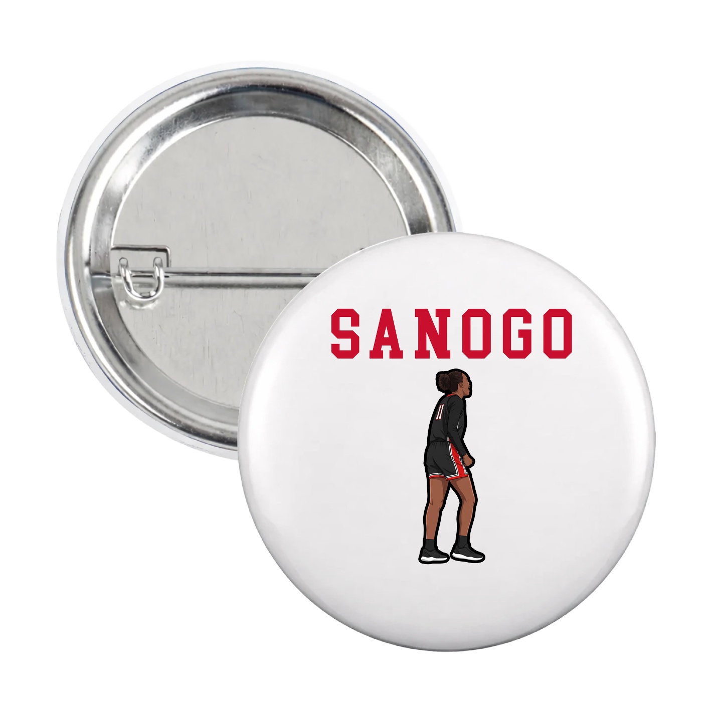 Game Day Button — Shirsey in White