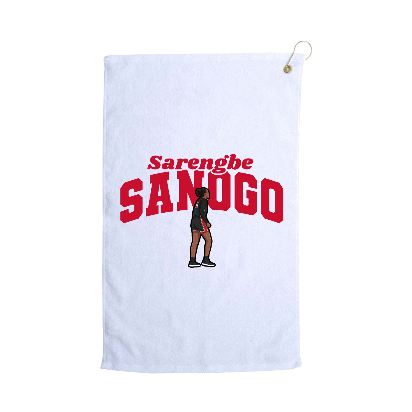 Golf Towel — Signature Arch in White
