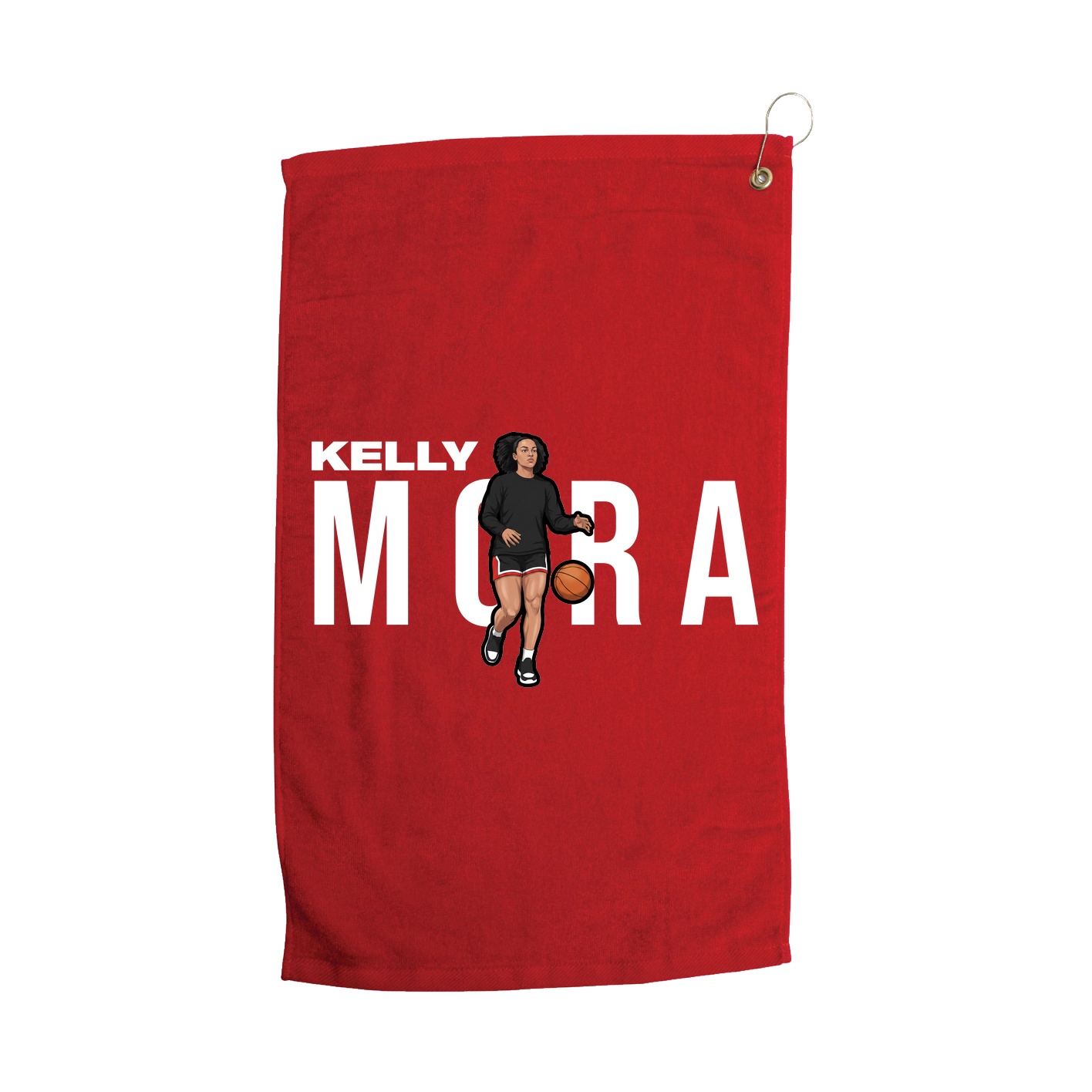 Golf Towel — Player Name in Red