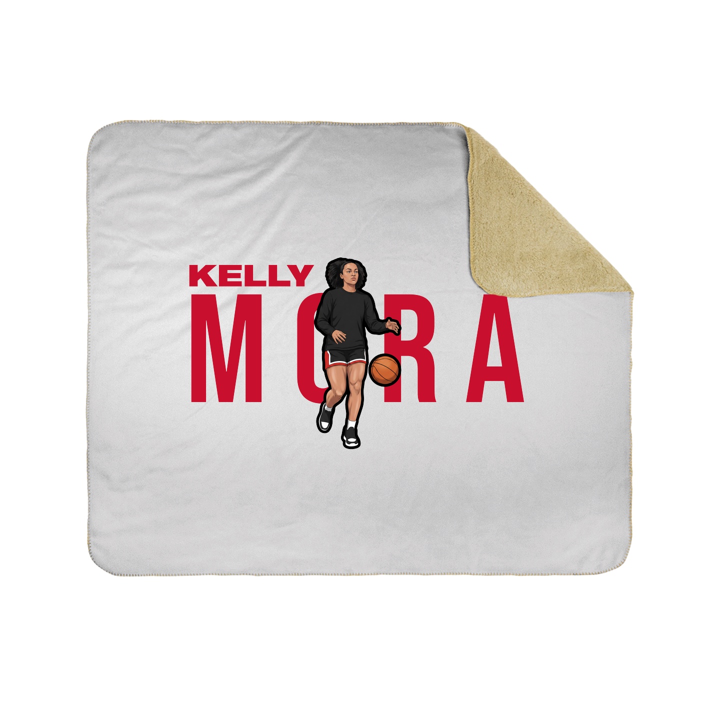 Throw Blanket — Player Name in White
