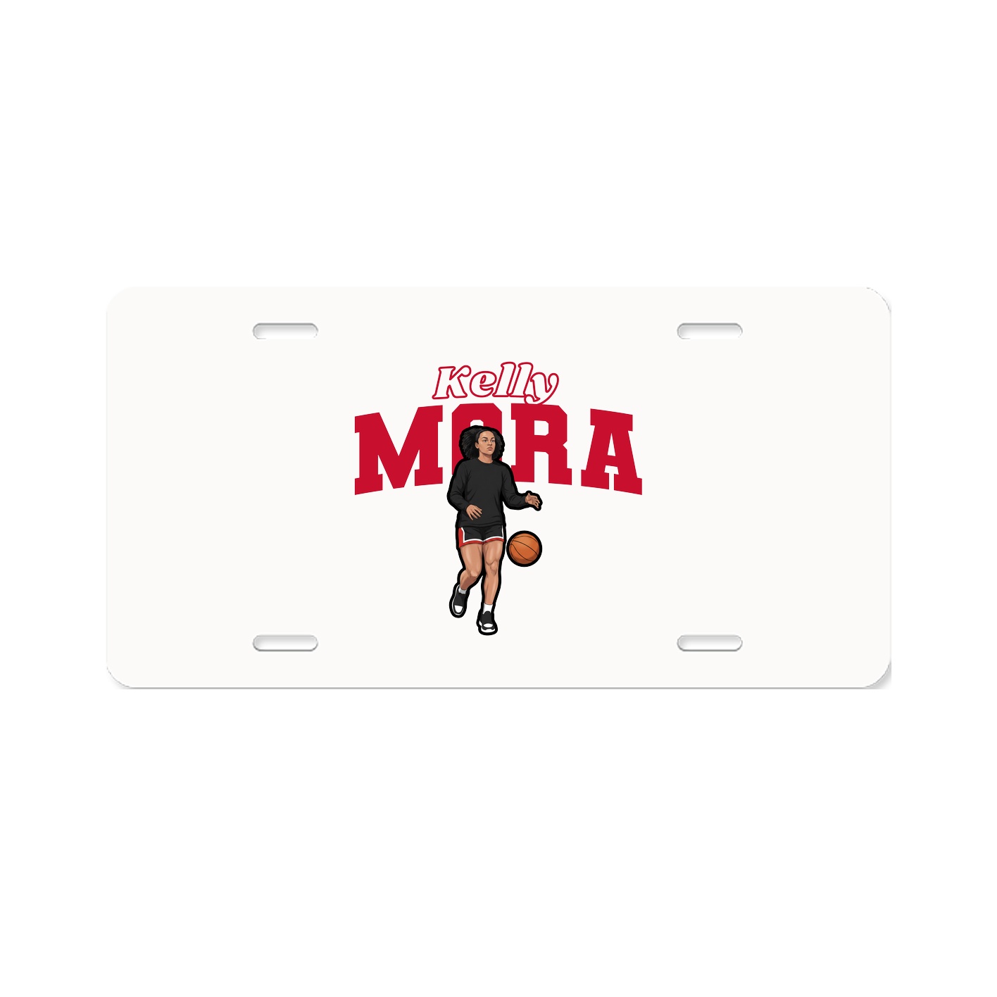 License Plate — Name Arch in Classic