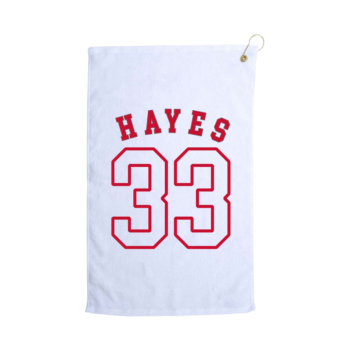 Golf Towel — Shirsey Arch in White