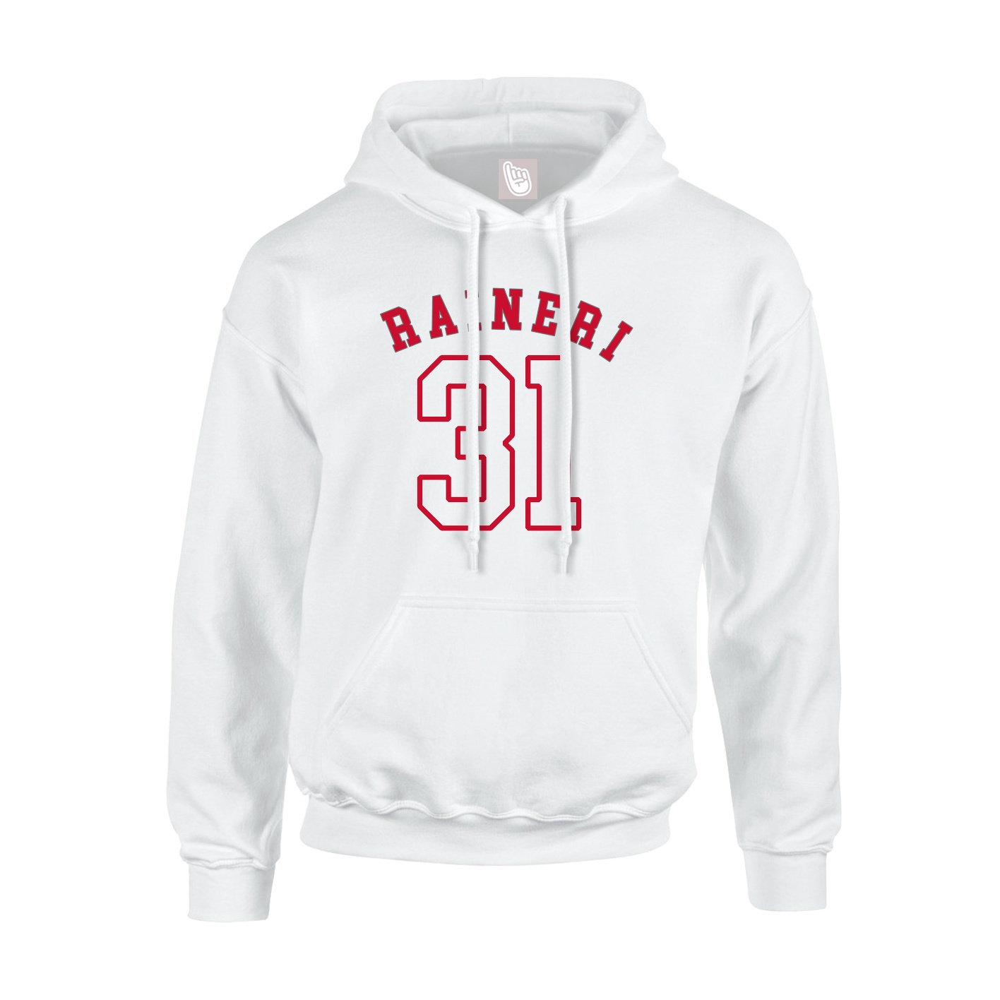 Youth Hoodie — Shirsey Arch in White
