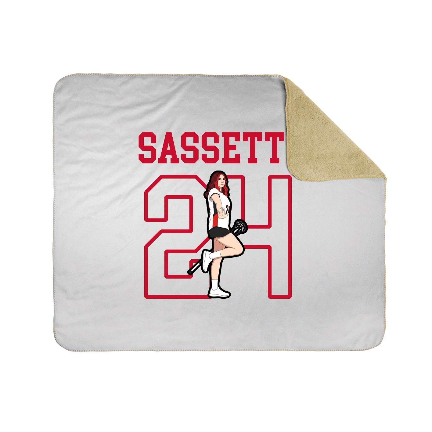 Throw Blanket — Shirsey in White