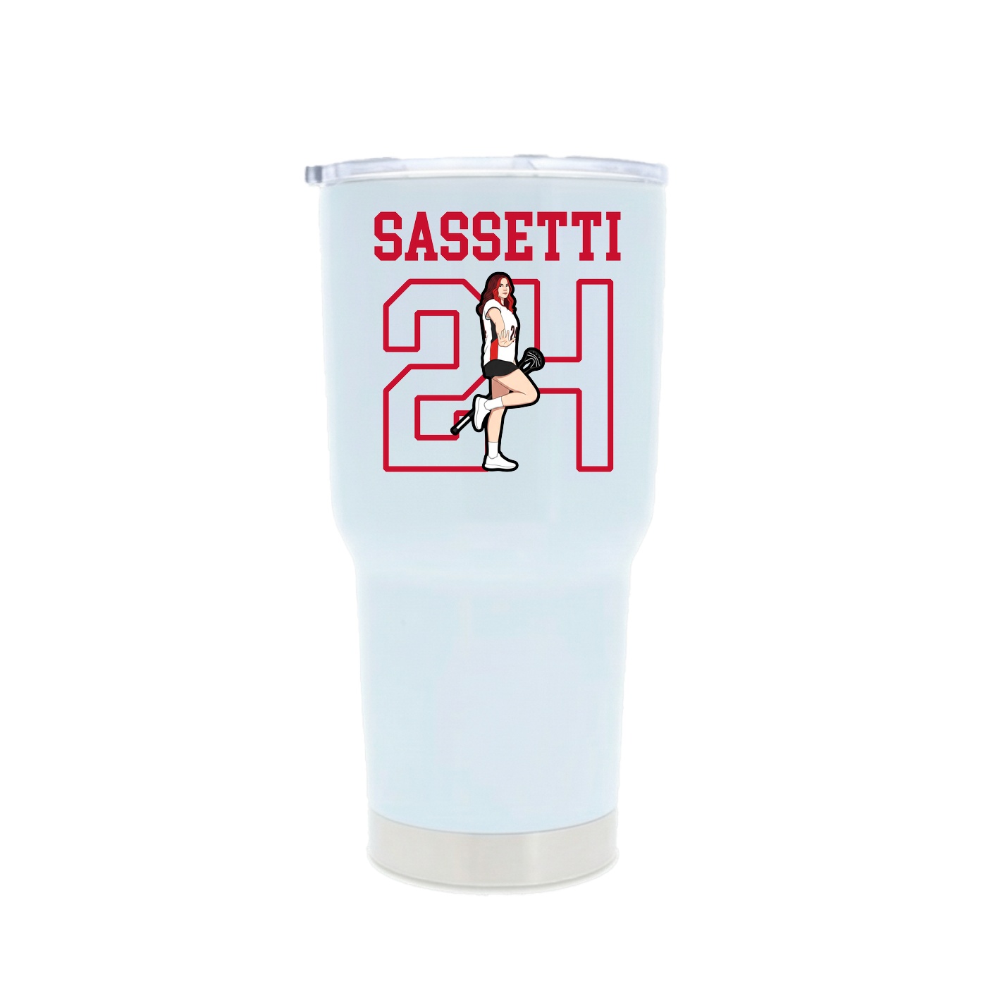 30oz Stainless Steel Tumbler — Shirsey in White
