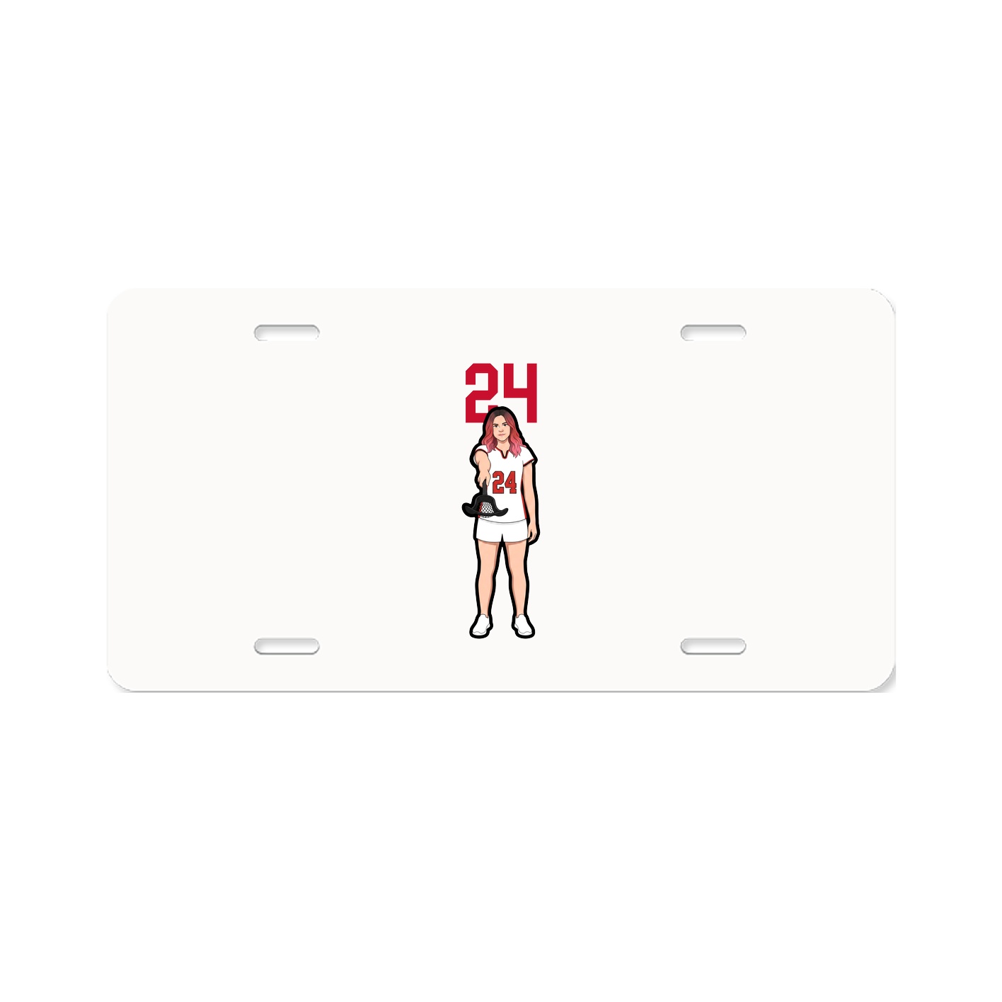 License Plate — Number Top in Classic