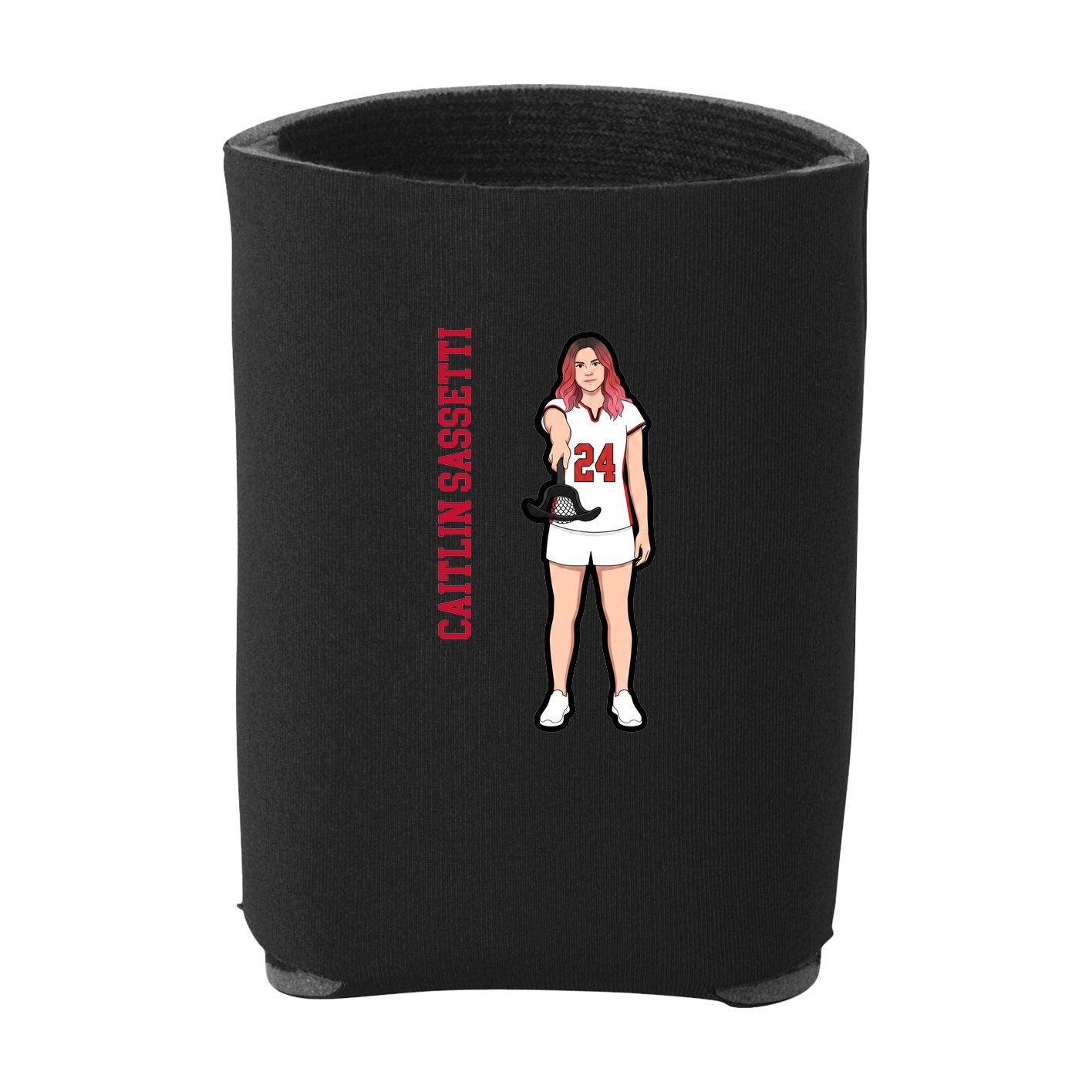 Can Holder — Name Vertical in Black