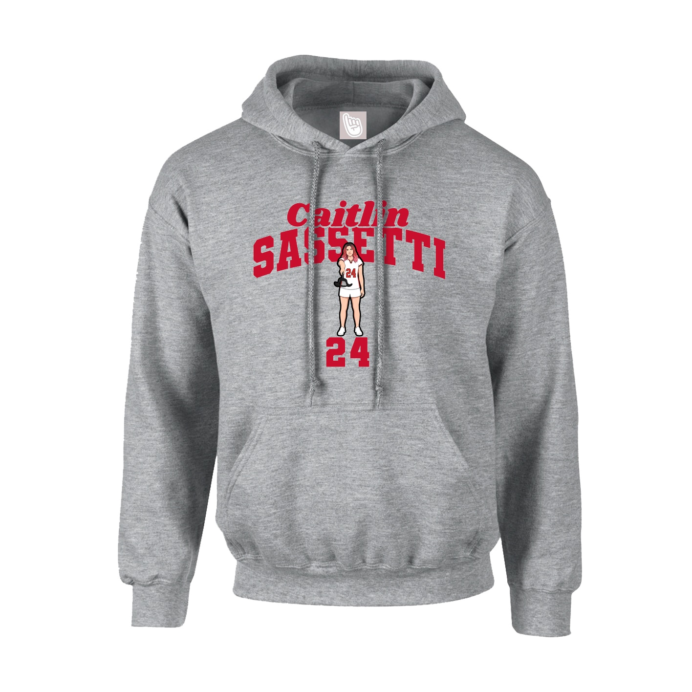 Youth Hoodie — Signature Arch in Grey