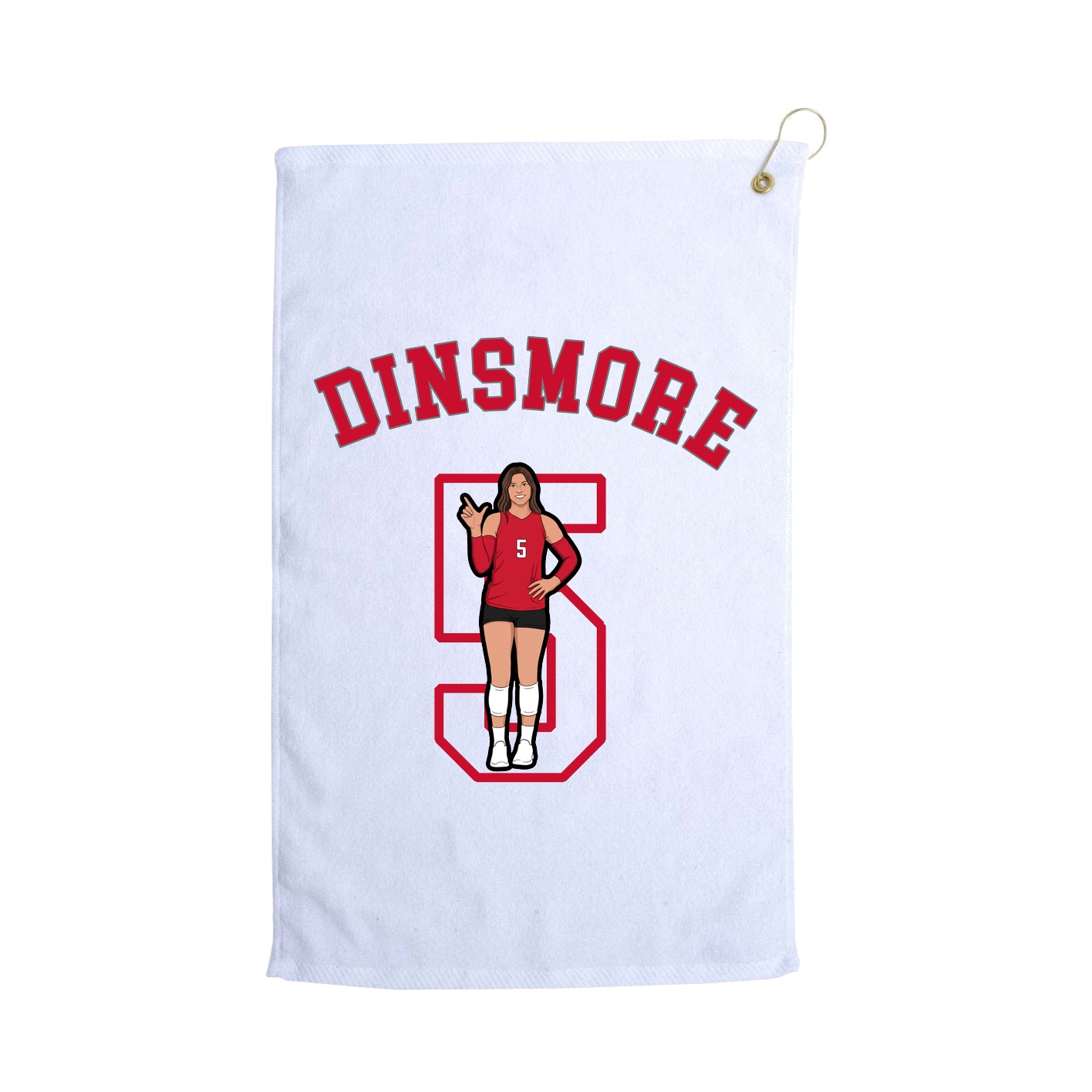 Golf Towel — Shirsey Arch in White