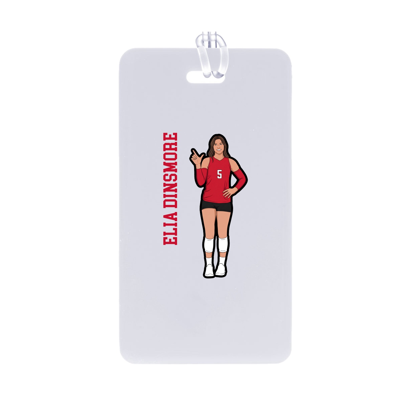 Bag Tag — Name Vertical in Classic
